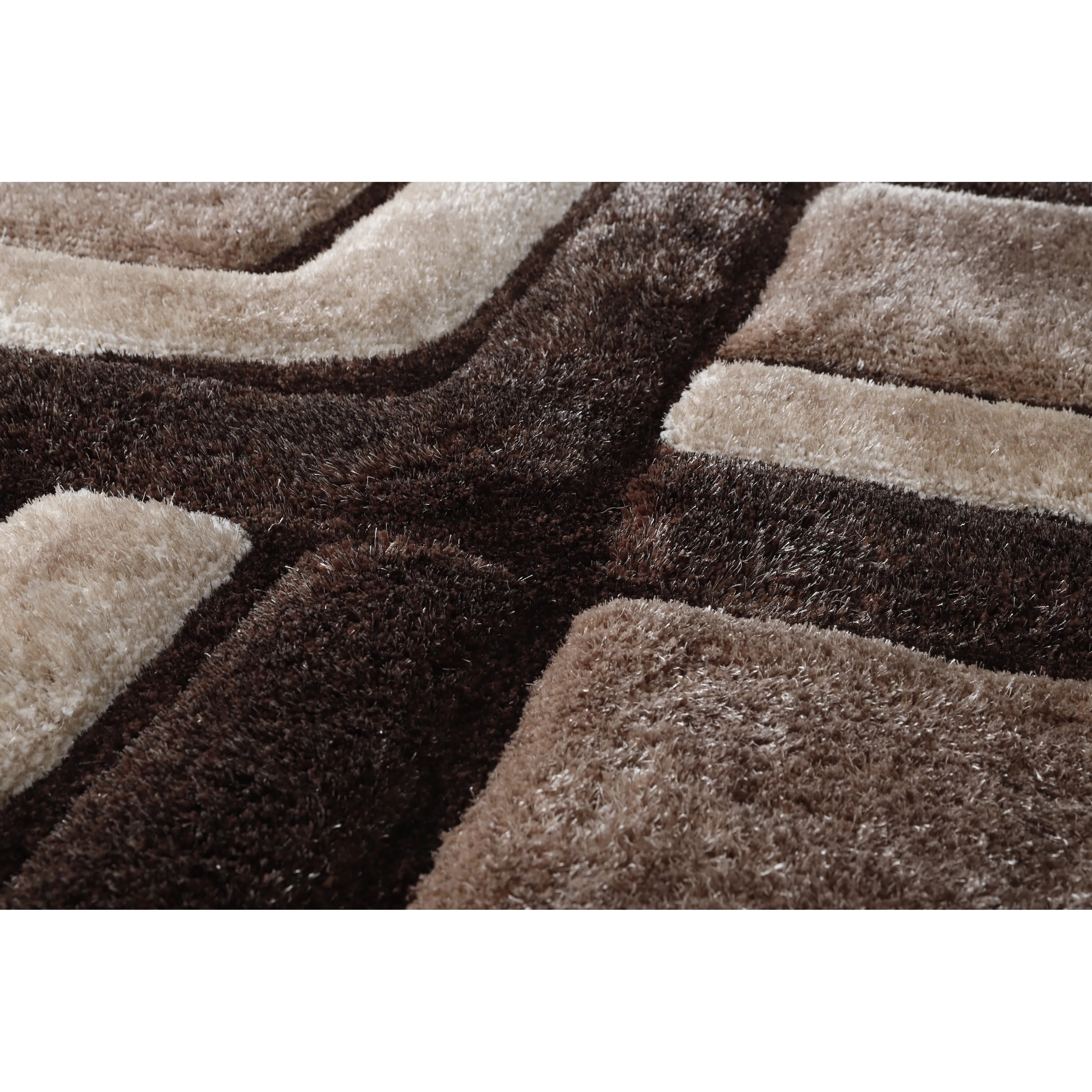 Mateos Shag Contemporary Designed Area Rug