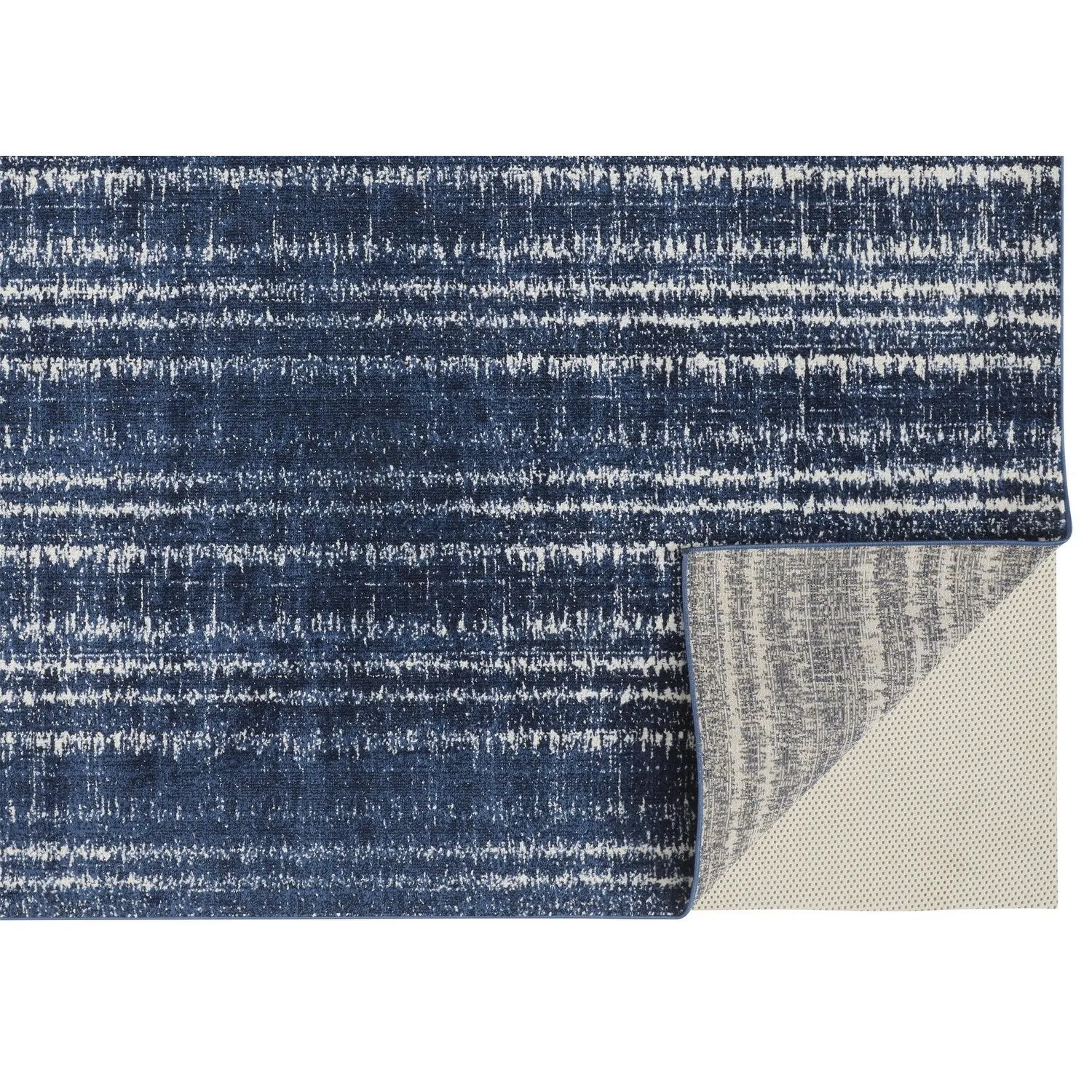 Meera Coastal Inspired Striated Transitional Casual Area Rug