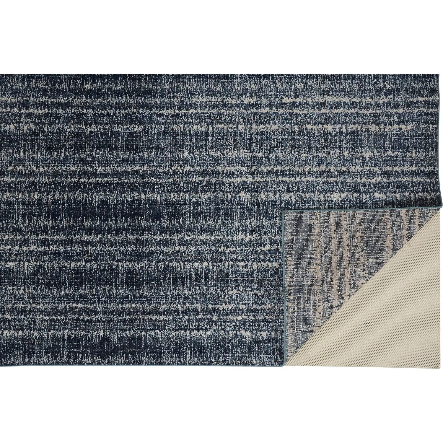 Meera Coastal Inspired Striated Transitional Casual Area Rug
