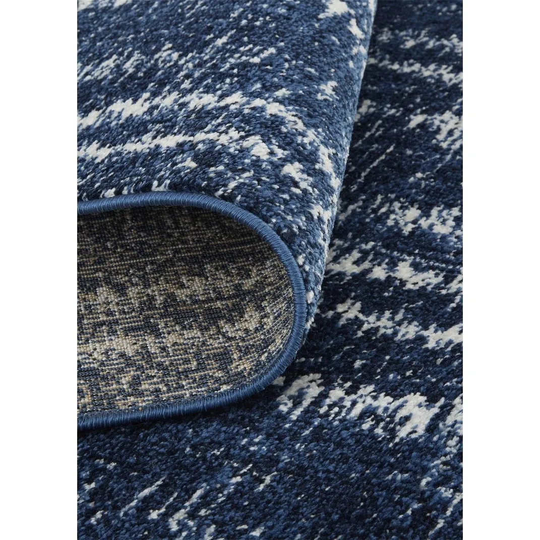 Meera Coastal Inspired Striated Transitional Casual Area Rug