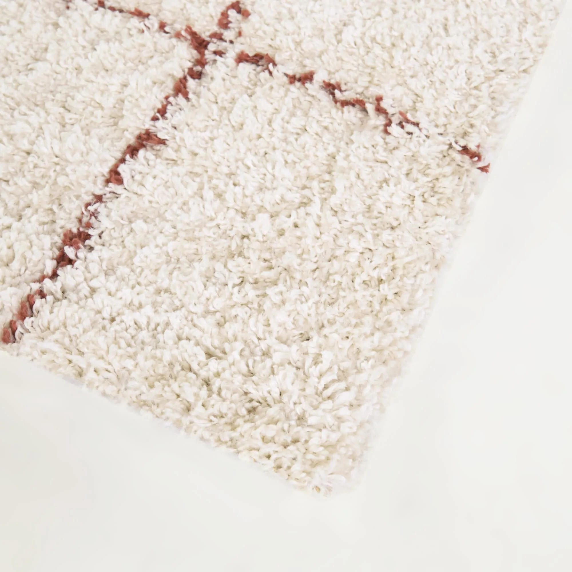 Melinda Geometric Shag Area Rug