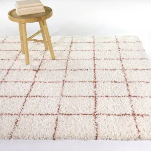 Melinda Geometric Shag Area Rug