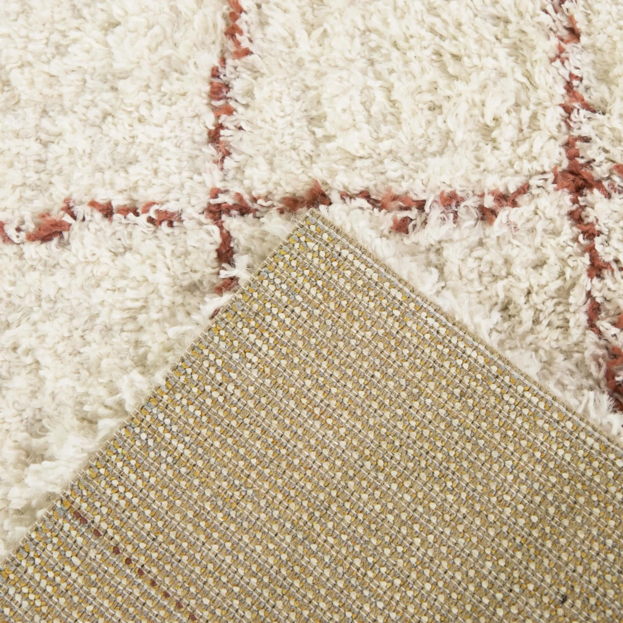 Melinda Geometric Shag Area Rug