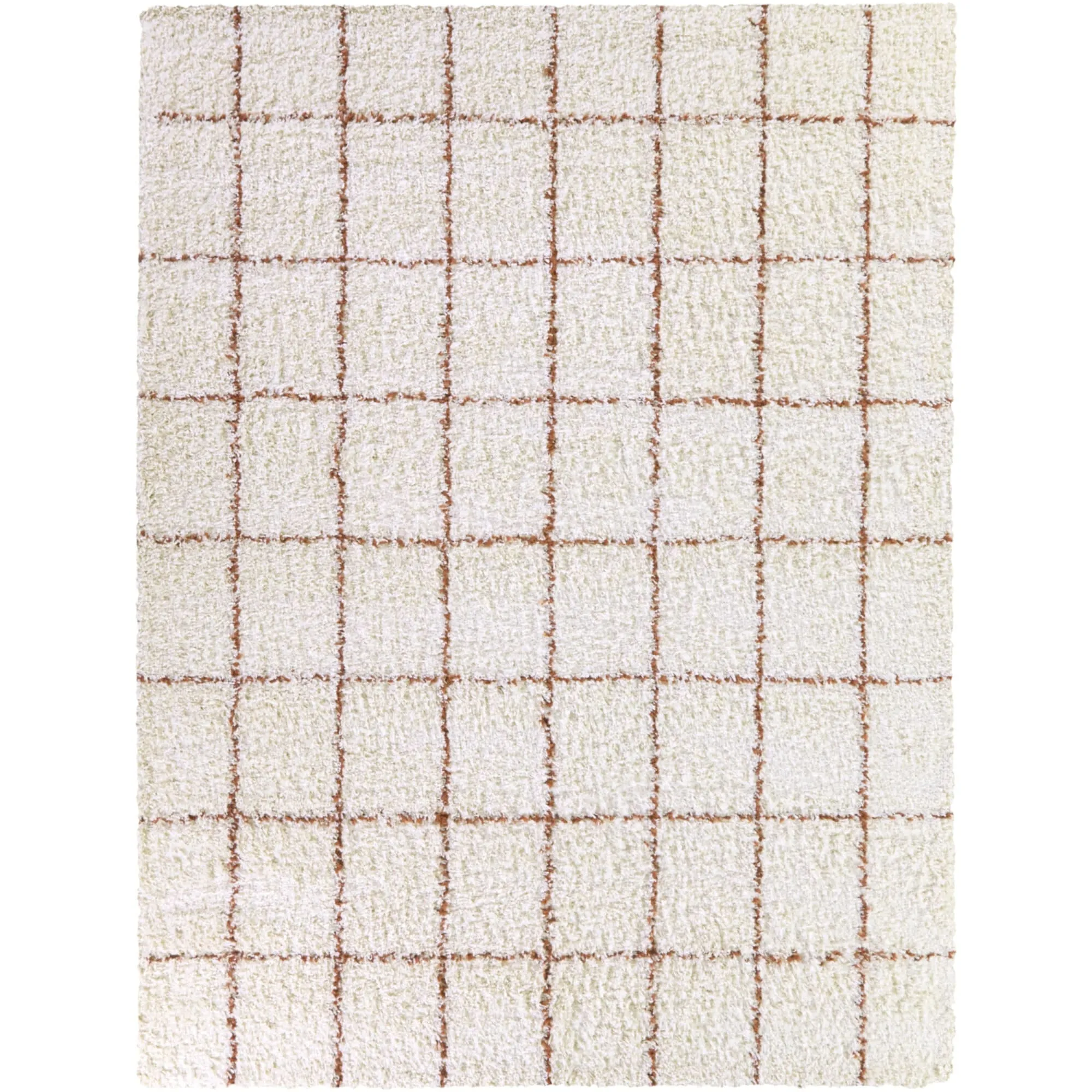 Melinda Geometric Shag Area Rug