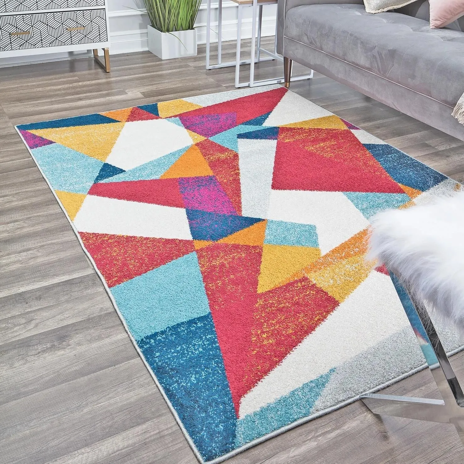 Mika Modern Contemporary Abstract Area Rug by Rugs America