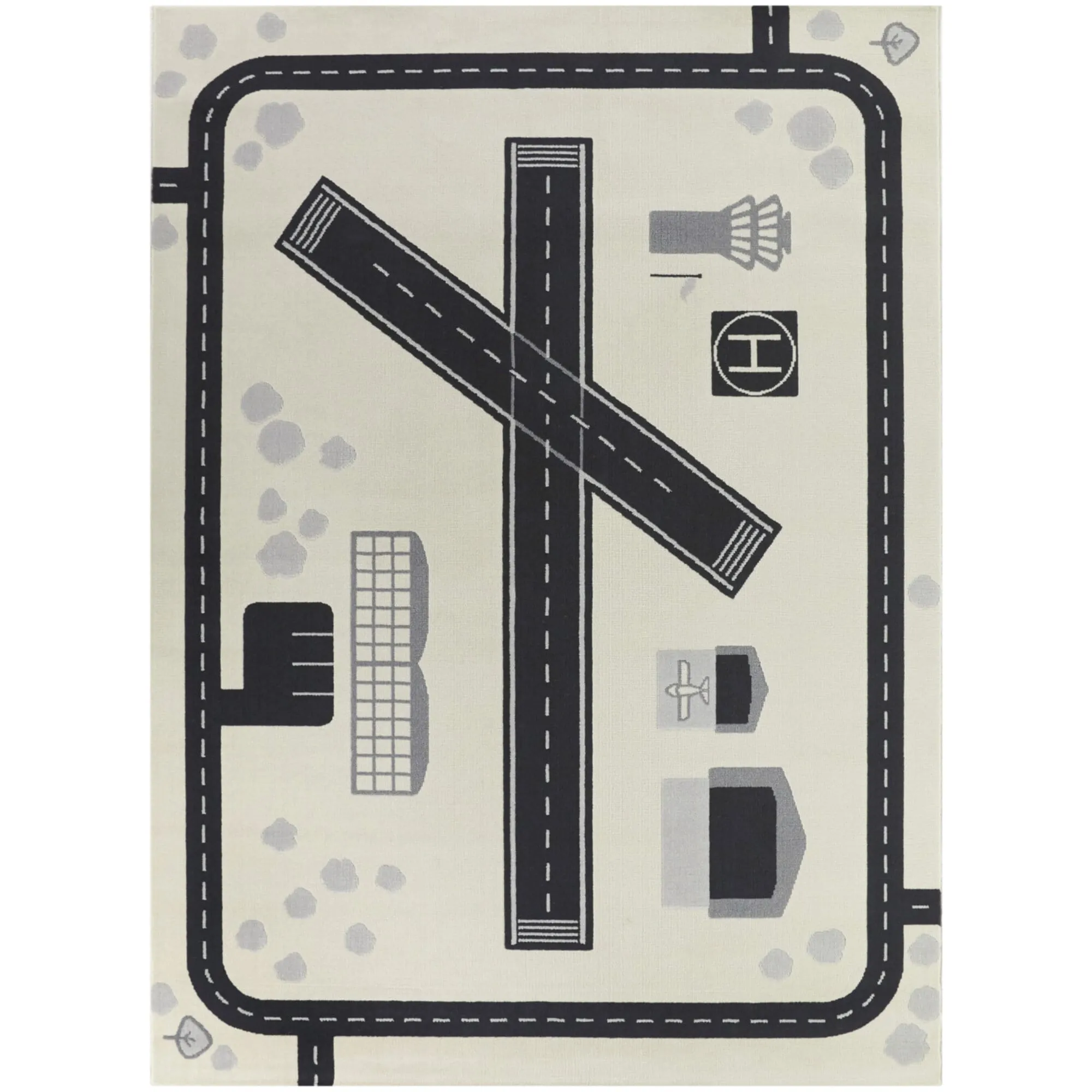 Mod-Tod Fun Play Kids Activity Airport Area Rug