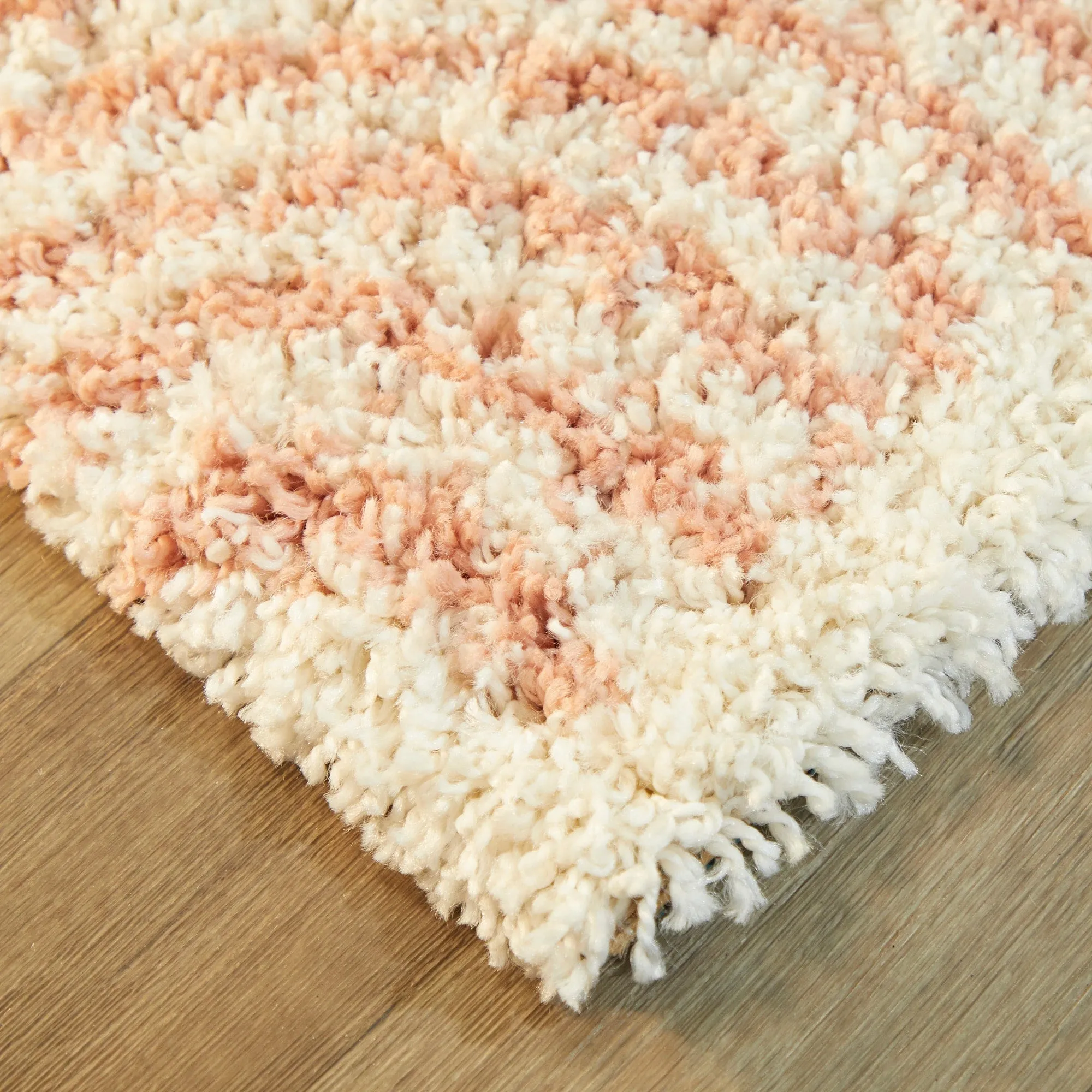 Mod-Tod Hailey Kids Rainbow Print Shag Berber Area Rug