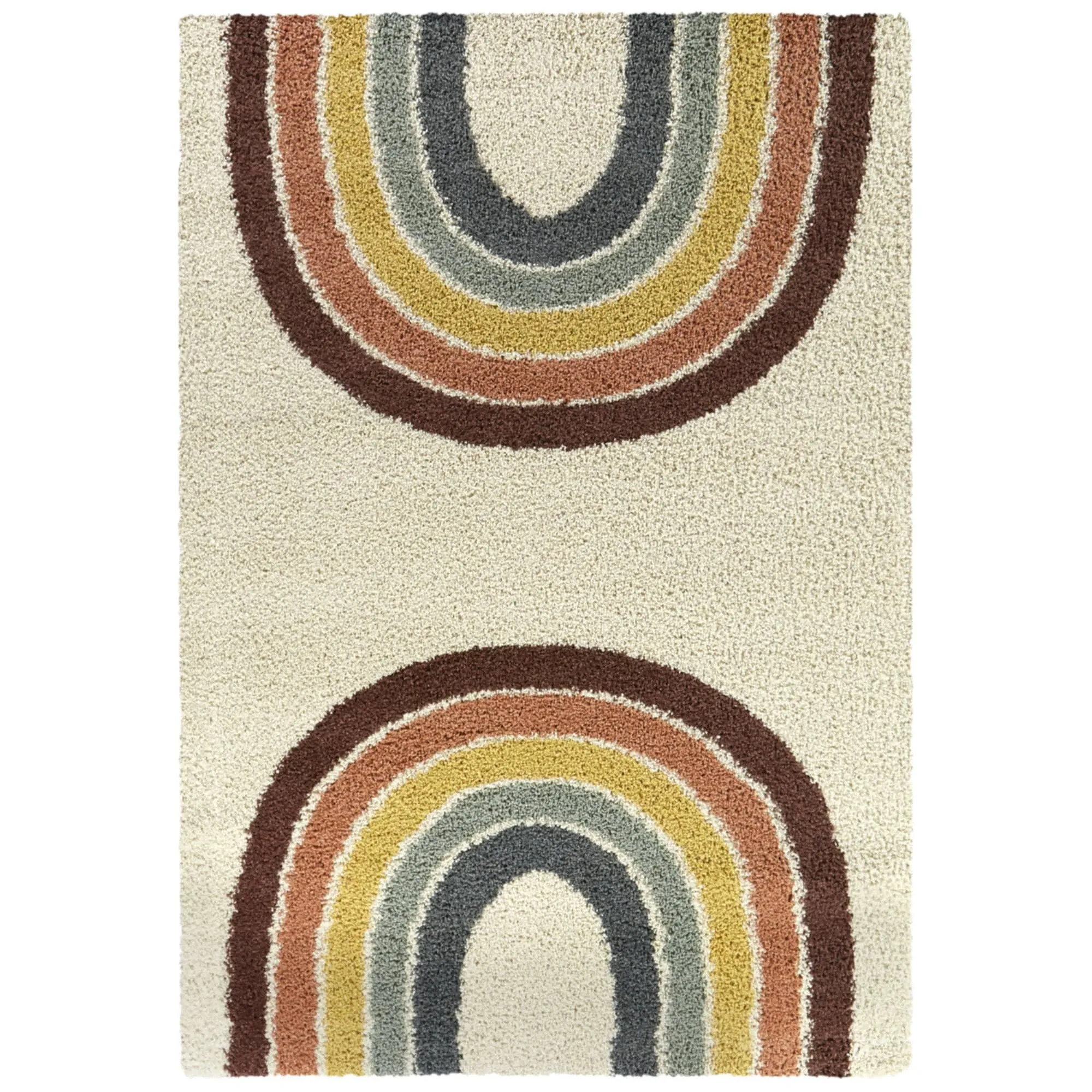 Mod-Tod Kristina Kids Rainbow Shag Area Rug
