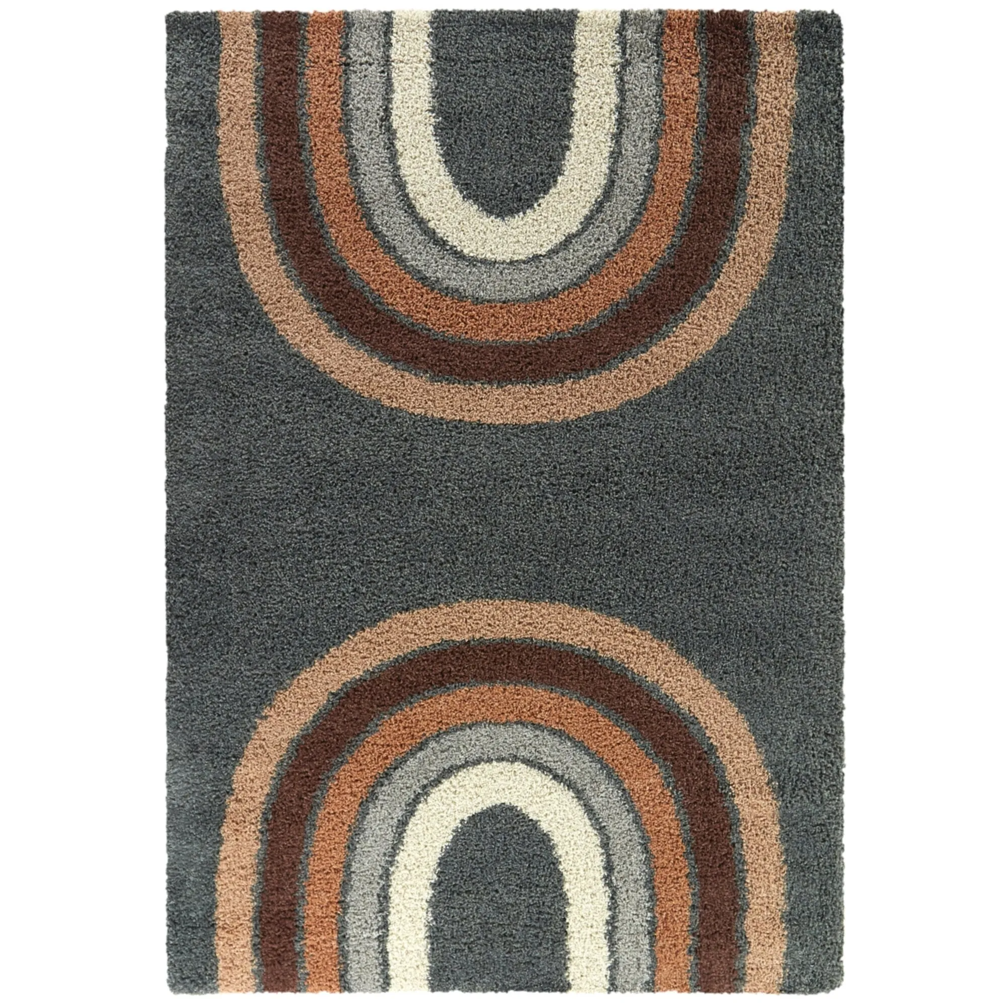 Mod-Tod Kristina Kids Rainbow Shag Area Rug
