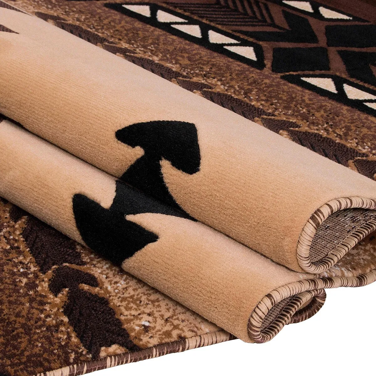 Modern Contemporary Southwestern/Native American Style Area Rug - Stylish Decor for Any Space