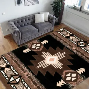 Modern Contemporary Southwestern/Native American Style Area Rug - Stylish Decor for Any Space