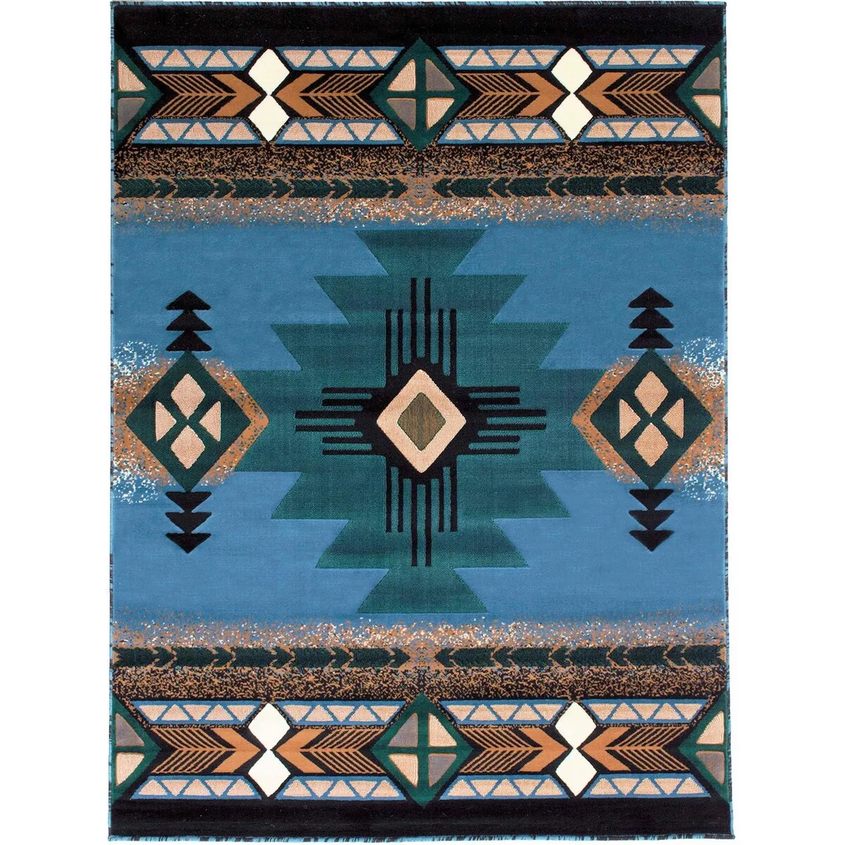 Modern Contemporary Southwestern/Native American Style Area Rug - Stylish Decor for Any Space