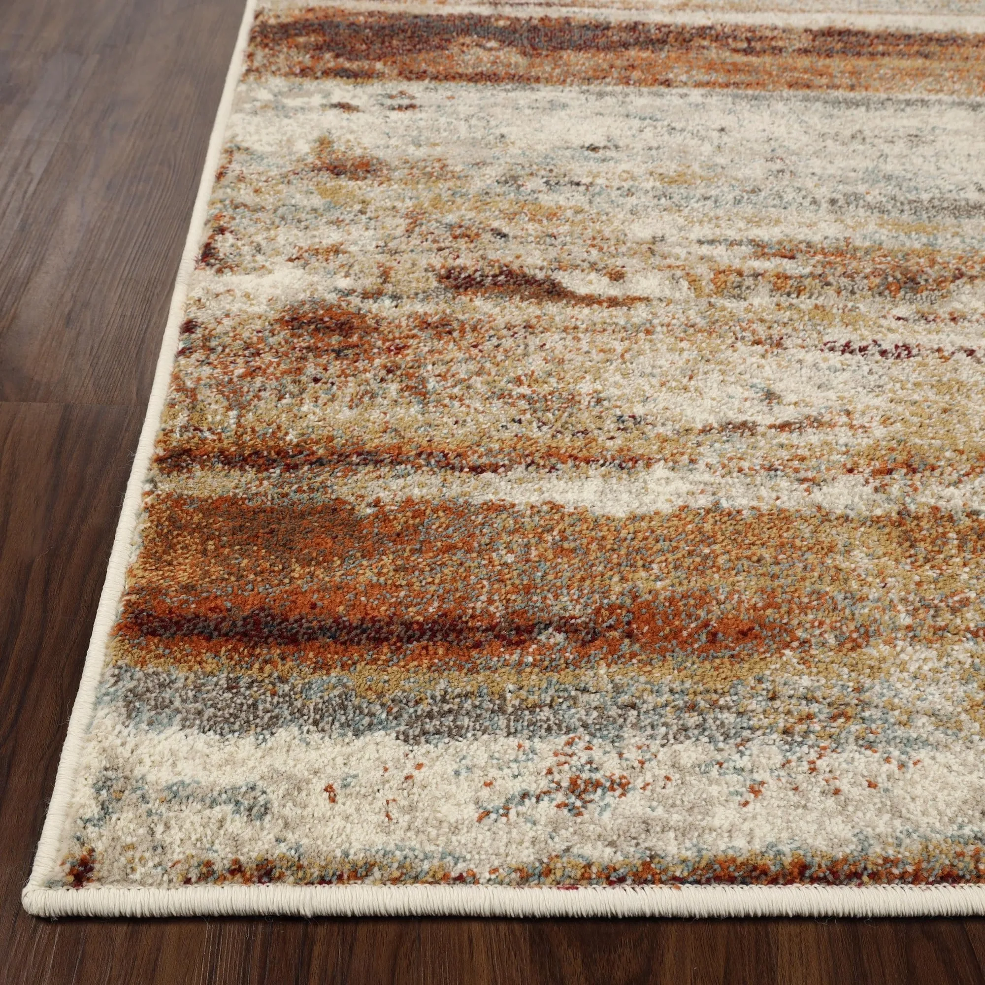 Modern Lines Abstract Striped Indoor Runner or Area Rug by Superior