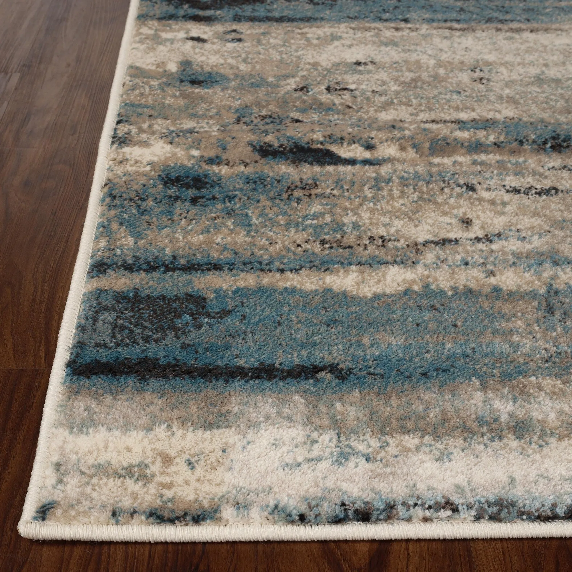 Modern Lines Abstract Striped Indoor Runner or Area Rug by Superior