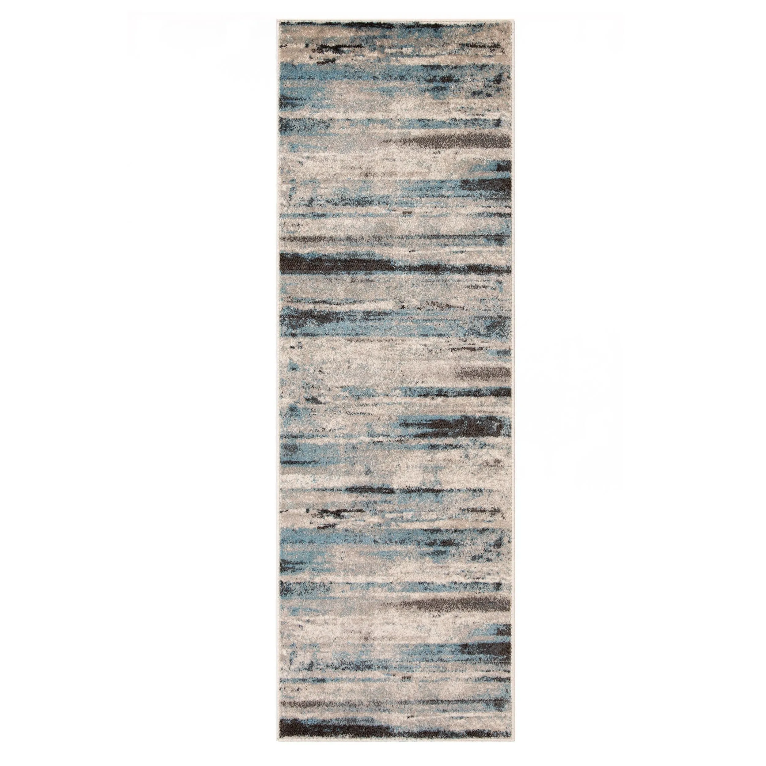 Modern Lines Abstract Striped Indoor Runner or Area Rug by Superior