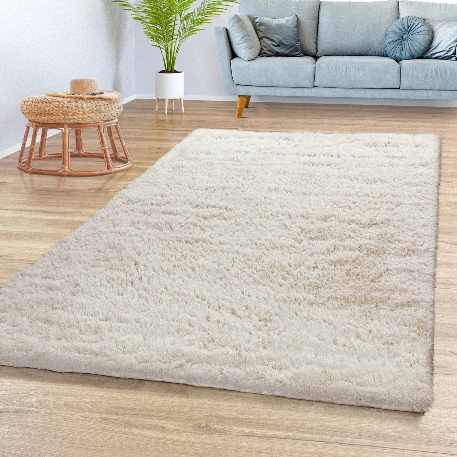 Modern Shag Rug Soft & Fluffy In Solid Colors