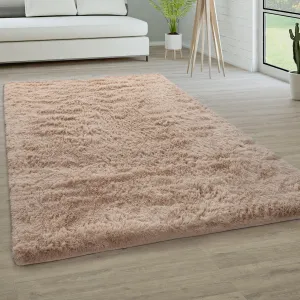 Modern Shag Rug Soft & Fluffy In Solid Colors