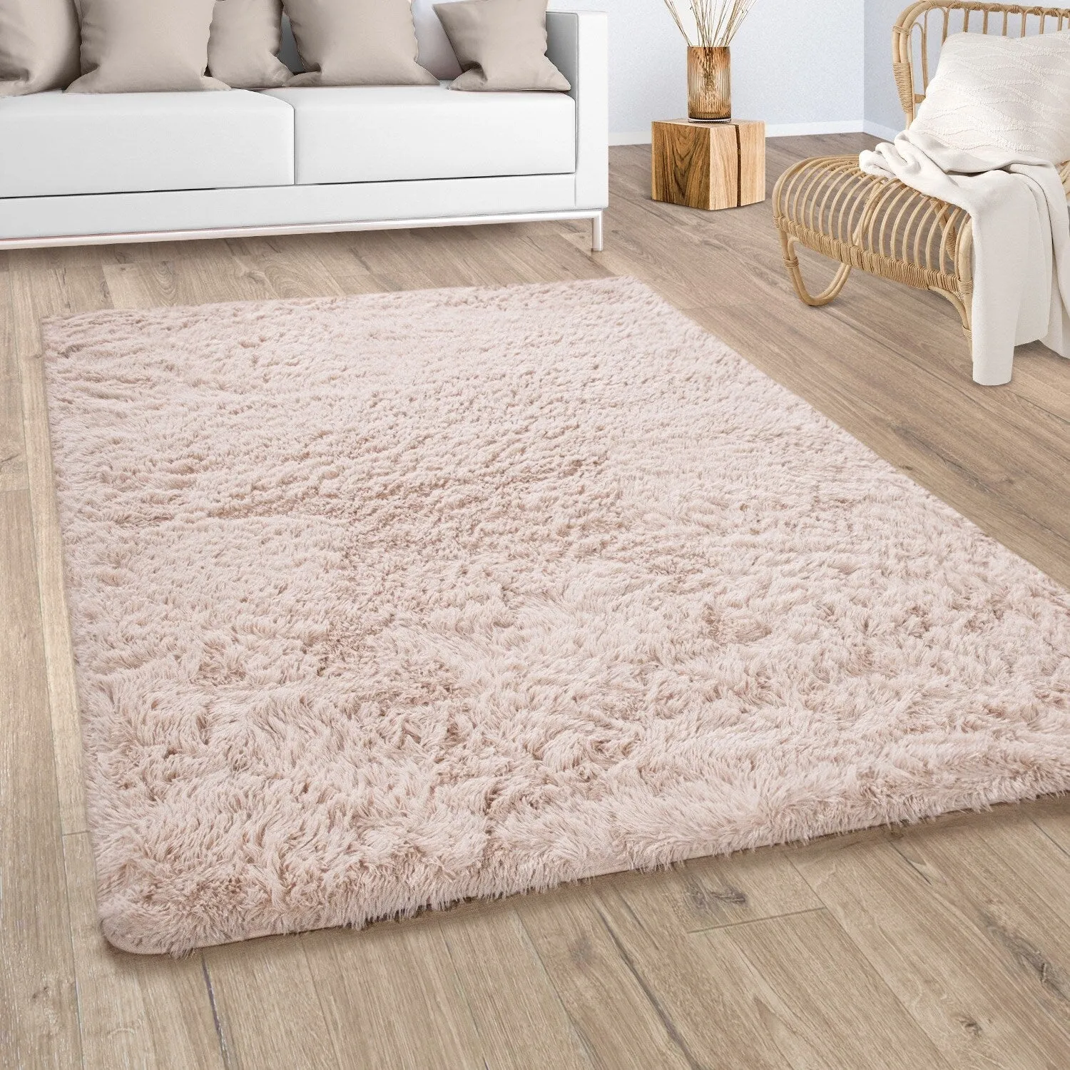 Modern Shag Rug Soft & Fluffy In Solid Colors