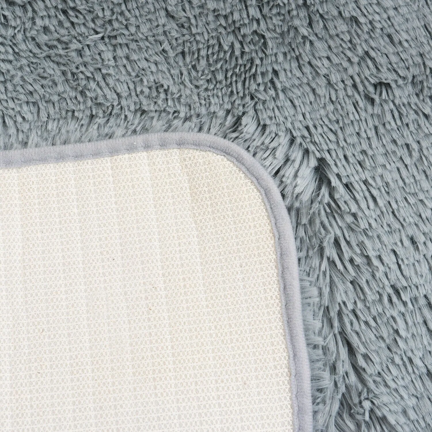 Modern Soft PV Plush Furry Area Rug - Non-Slip Fuzzy Shag - Floor Carpet for Bedroom. Living Room. Nursery - Solid Color