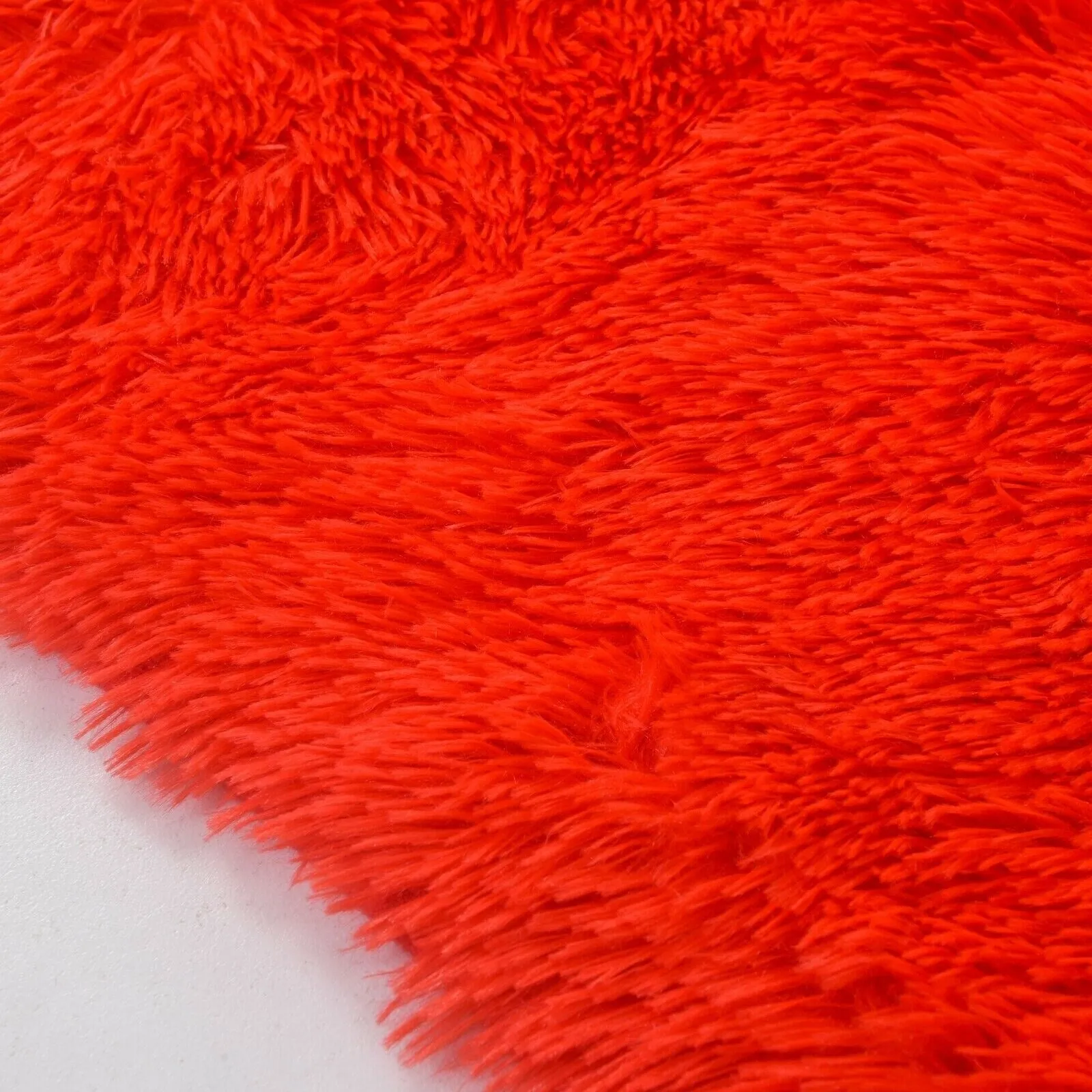 Modern Soft PV Plush Furry Area Rug - Non-Slip Fuzzy Shag - Floor Carpet for Bedroom. Living Room. Nursery - Solid Color