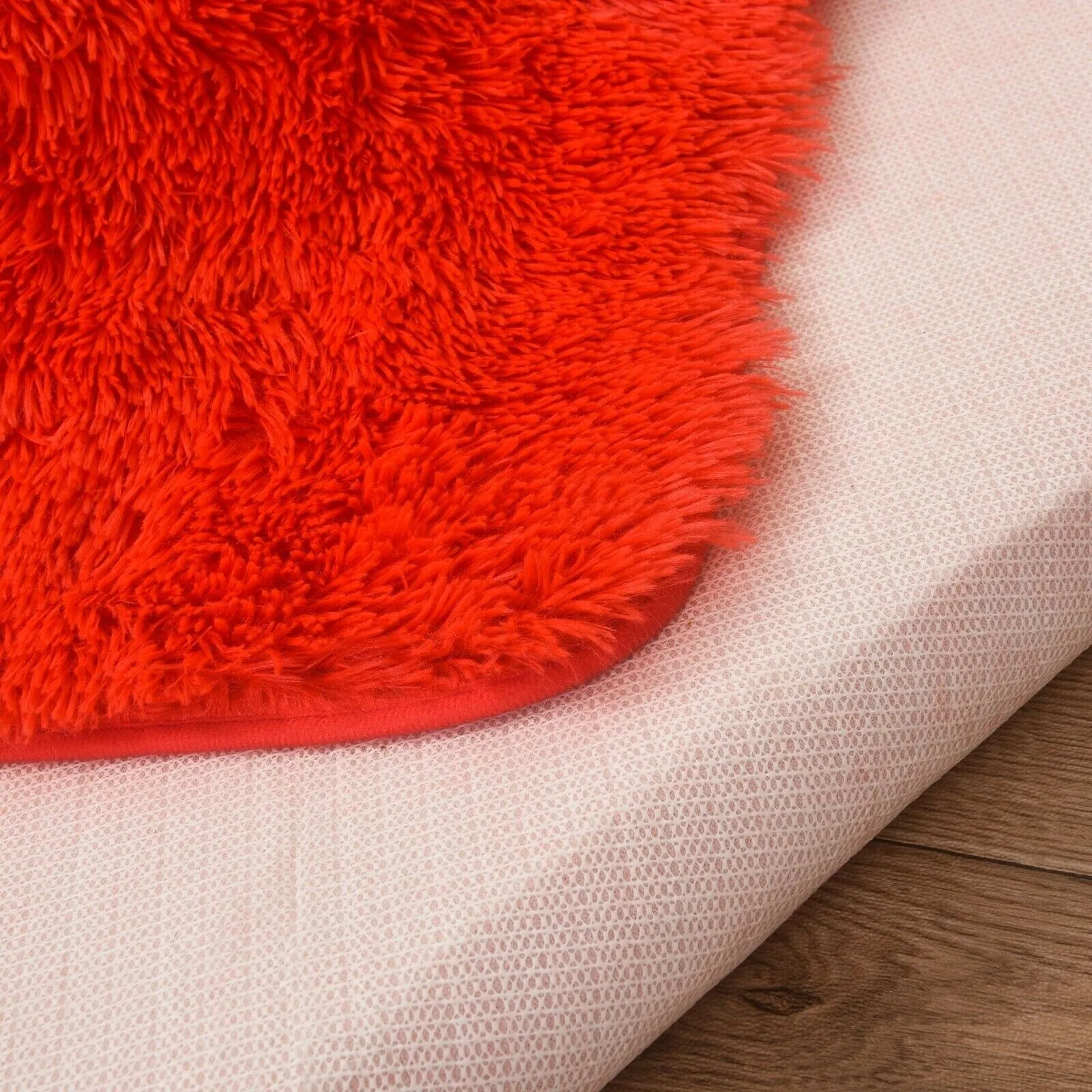 Modern Soft PV Plush Furry Area Rug - Non-Slip Fuzzy Shag - Floor Carpet for Bedroom. Living Room. Nursery - Solid Color