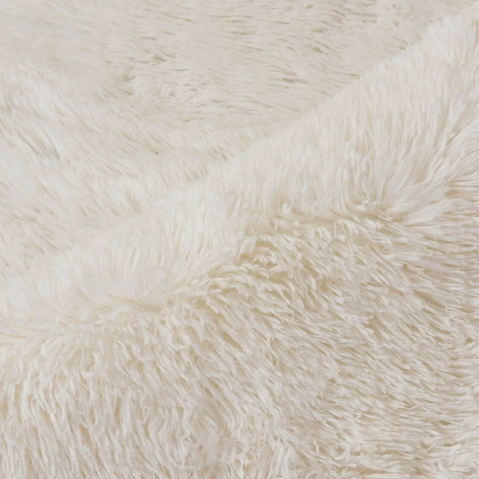 Modern Soft PV Plush Furry Area Rug - Non-Slip Fuzzy Shag - Floor Carpet for Bedroom. Living Room. Nursery - Solid Color