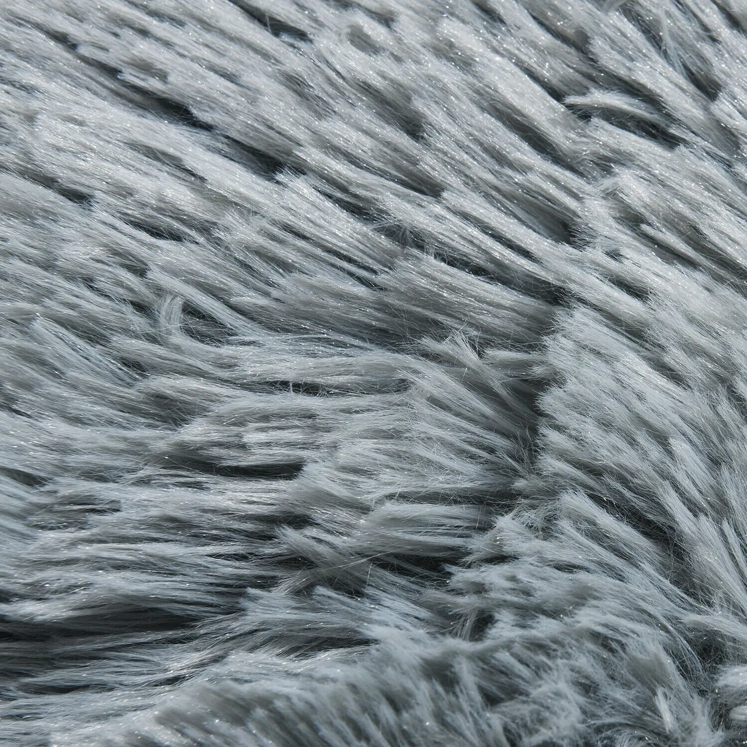 Modern Soft PV Plush Furry Area Rug - Non-Slip Fuzzy Shag - Floor Carpet for Bedroom. Living Room. Nursery - Solid Color