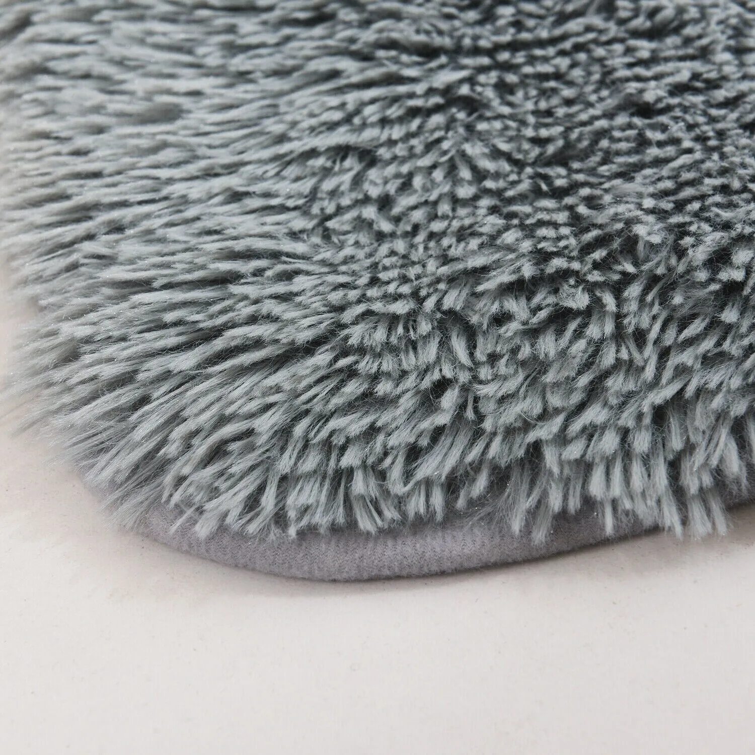 Modern Soft PV Plush Furry Area Rug - Non-Slip Fuzzy Shag - Floor Carpet for Bedroom. Living Room. Nursery - Solid Color