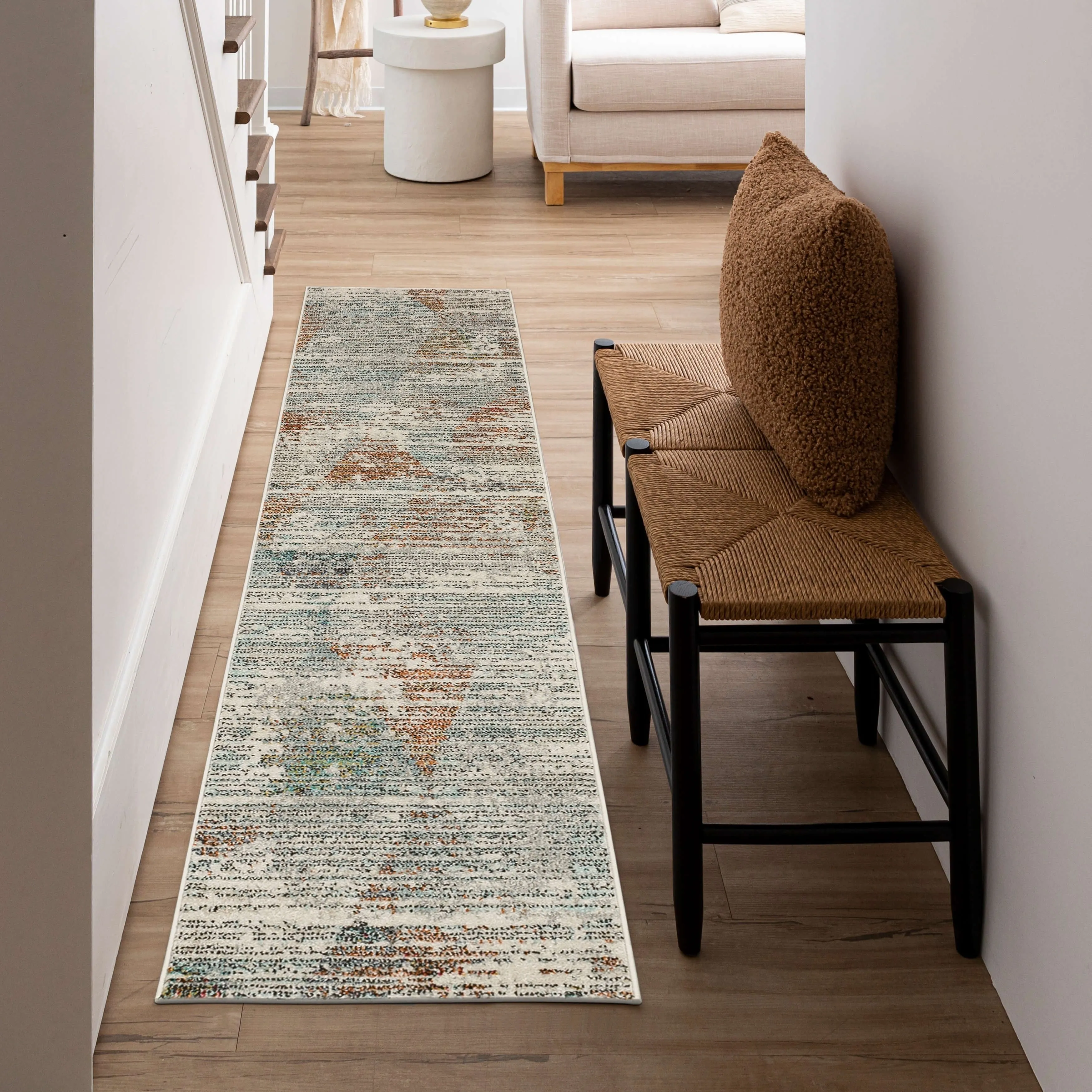 Mohawk Home Anderson Abstract Geometric Striped Contemporary Area Rug