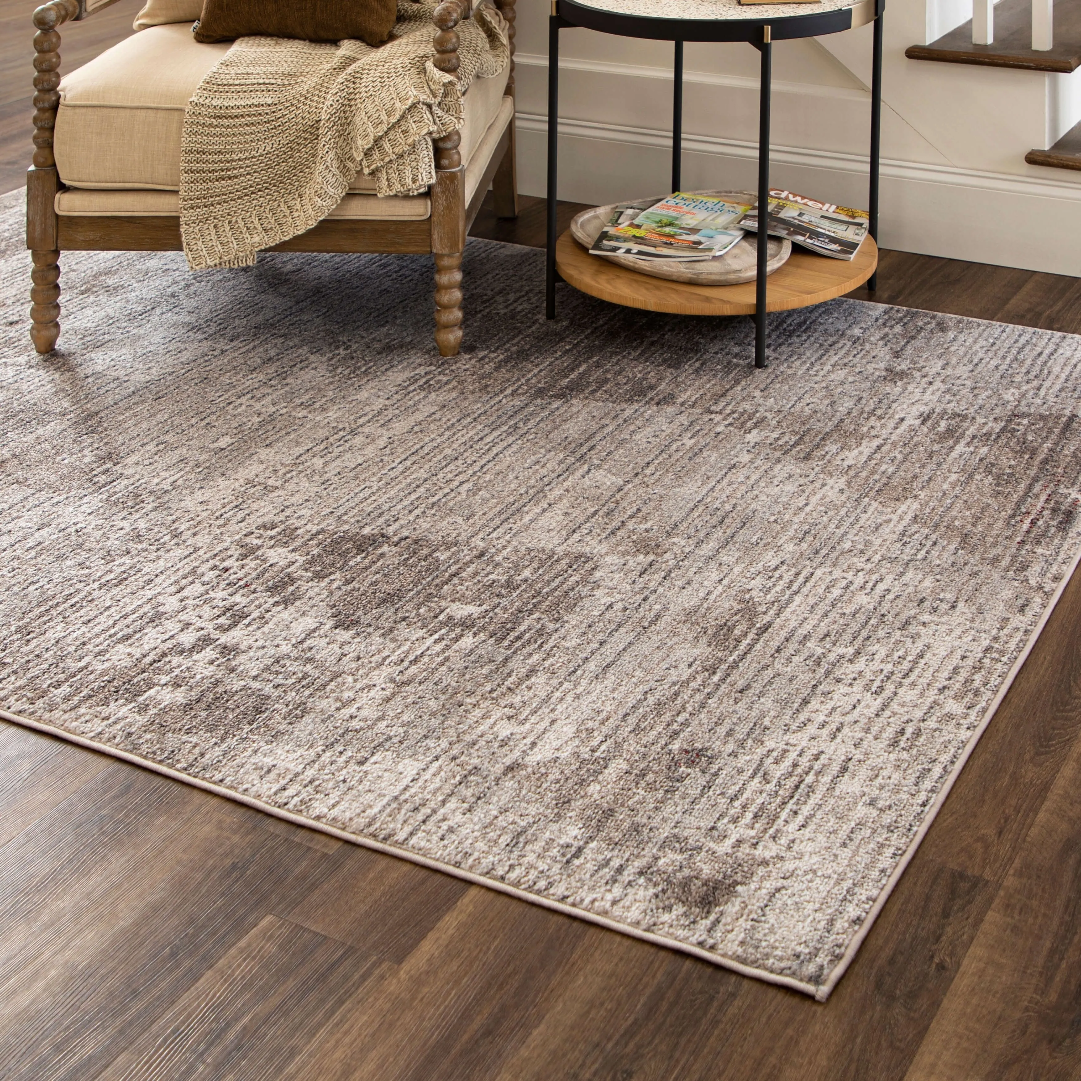 Mohawk Home Anderson Abstract Geometric Striped Contemporary Area Rug