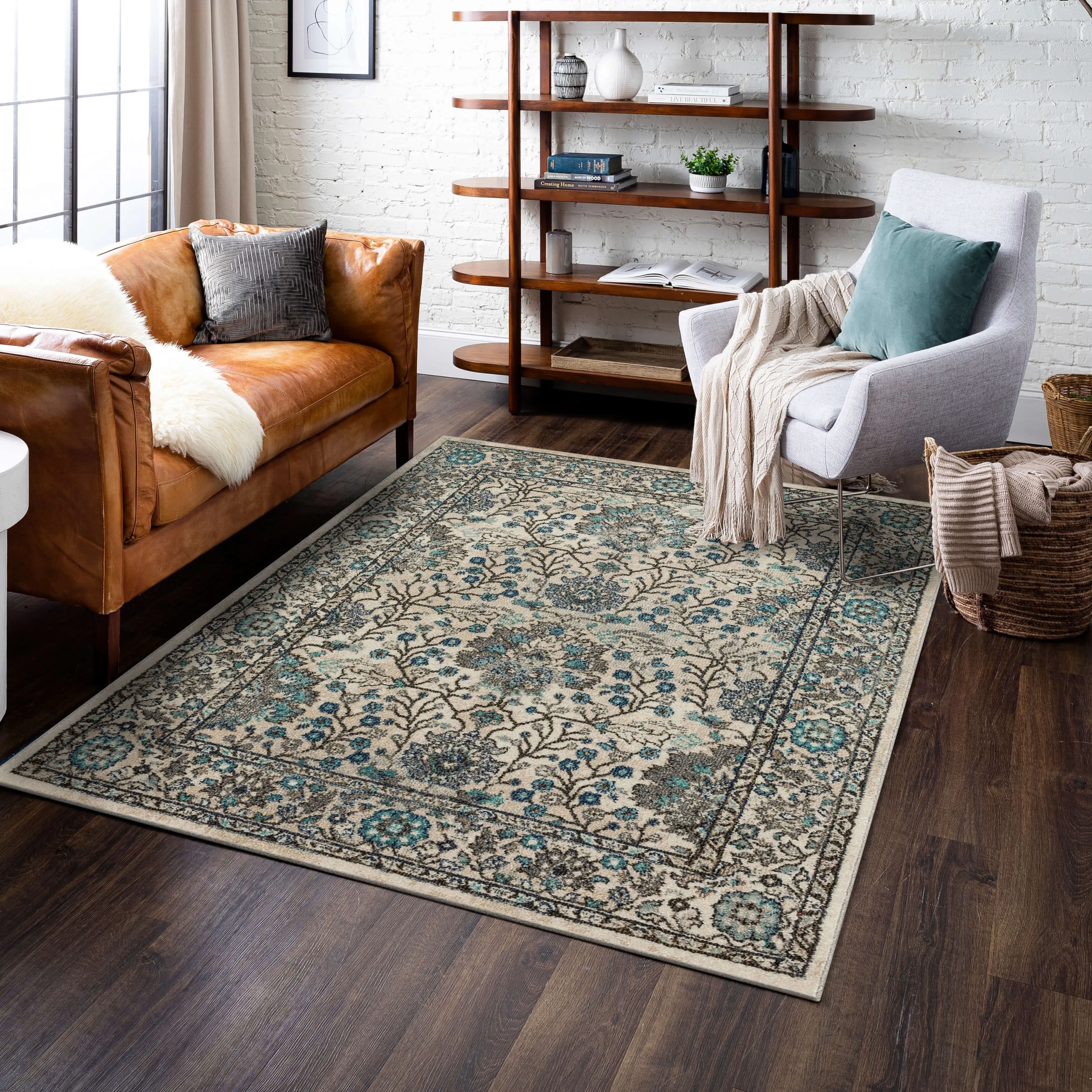 Mohawk Home Bonilla Floral Ornamental Area Rug