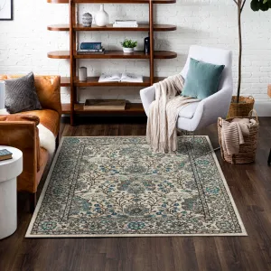 Mohawk Home Bonilla Floral Ornamental Area Rug