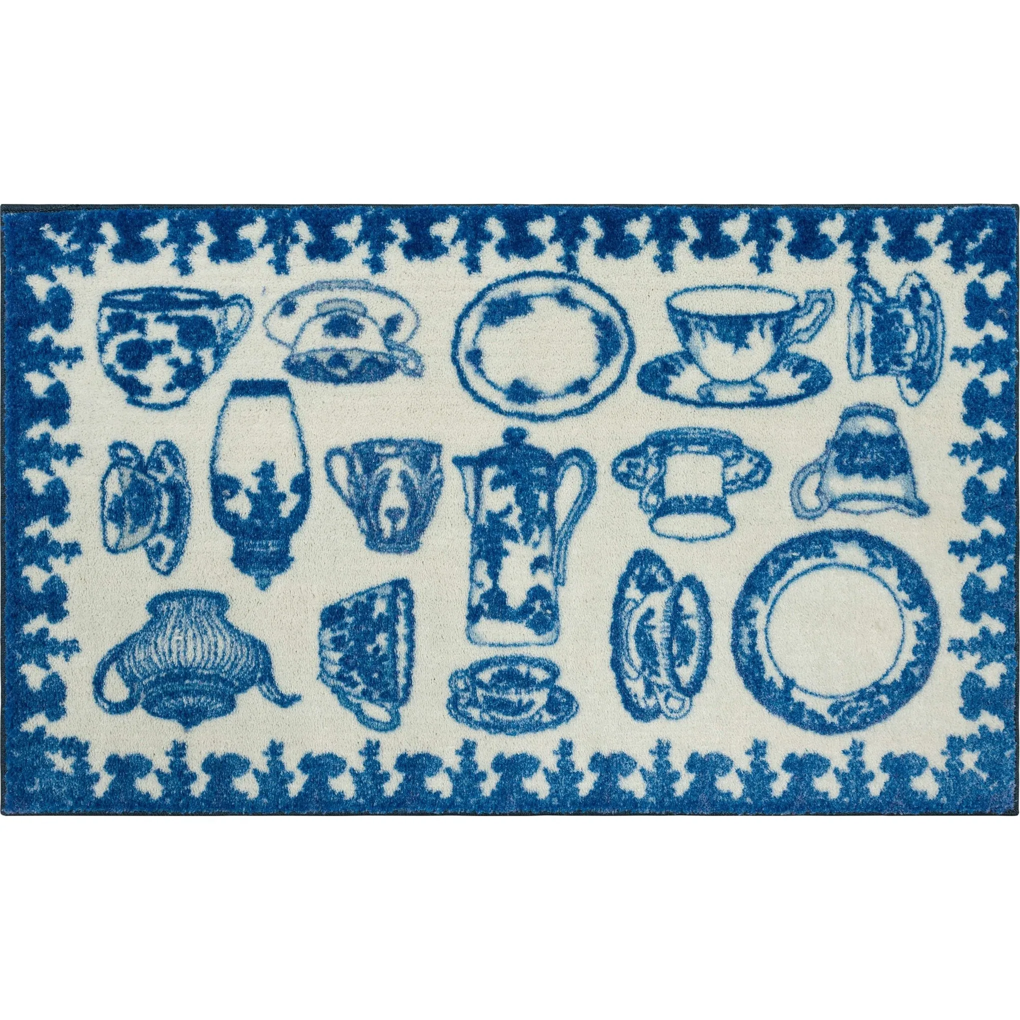 Mohawk Home Delicate Blues Kitchen Mat Scatter Kitchen Mat