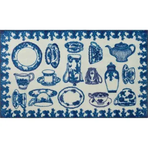 Mohawk Home Delicate Blues Kitchen Mat Scatter Kitchen Mat