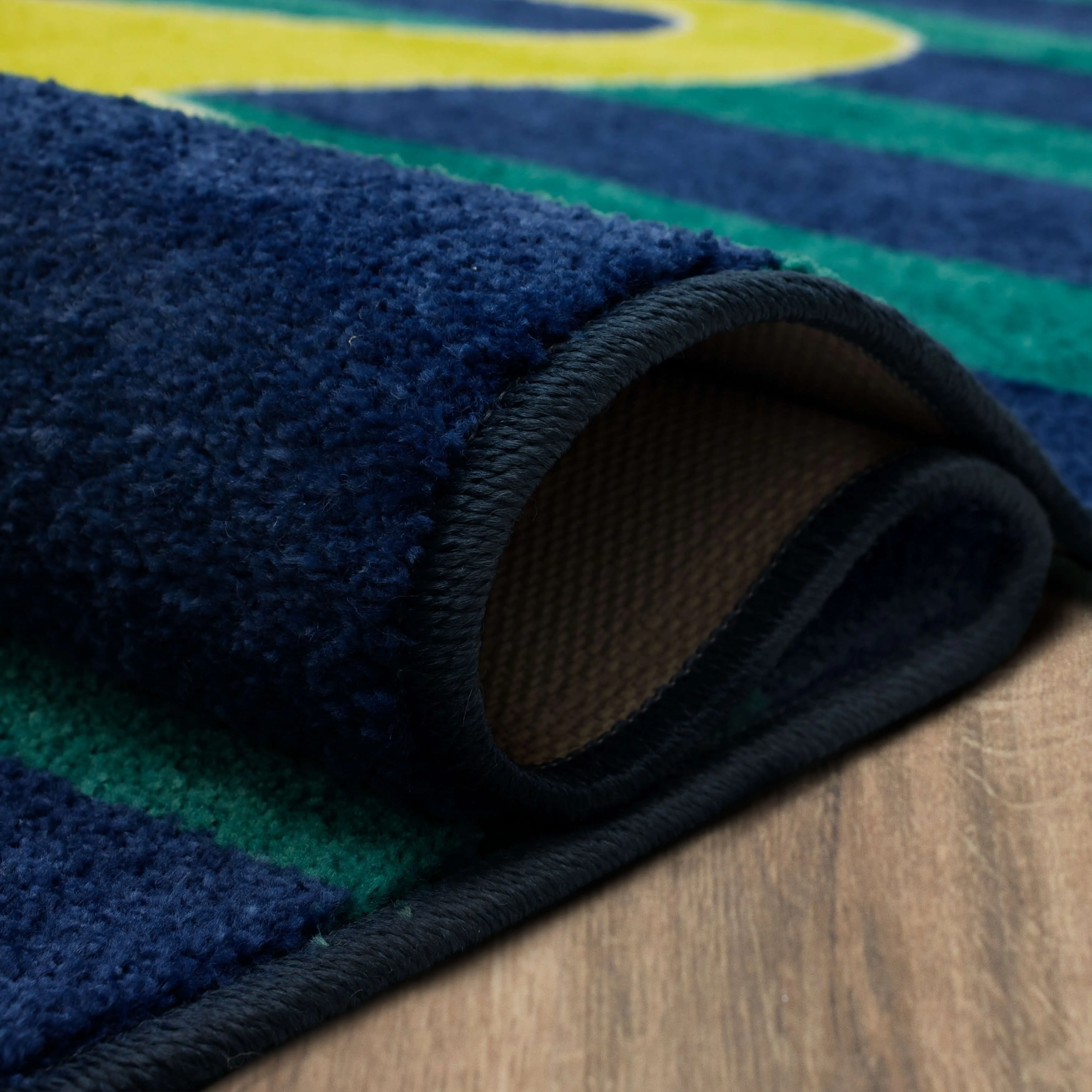Mohawk Home Friendly Dinosaur Blue/Green Kids Area Rug
