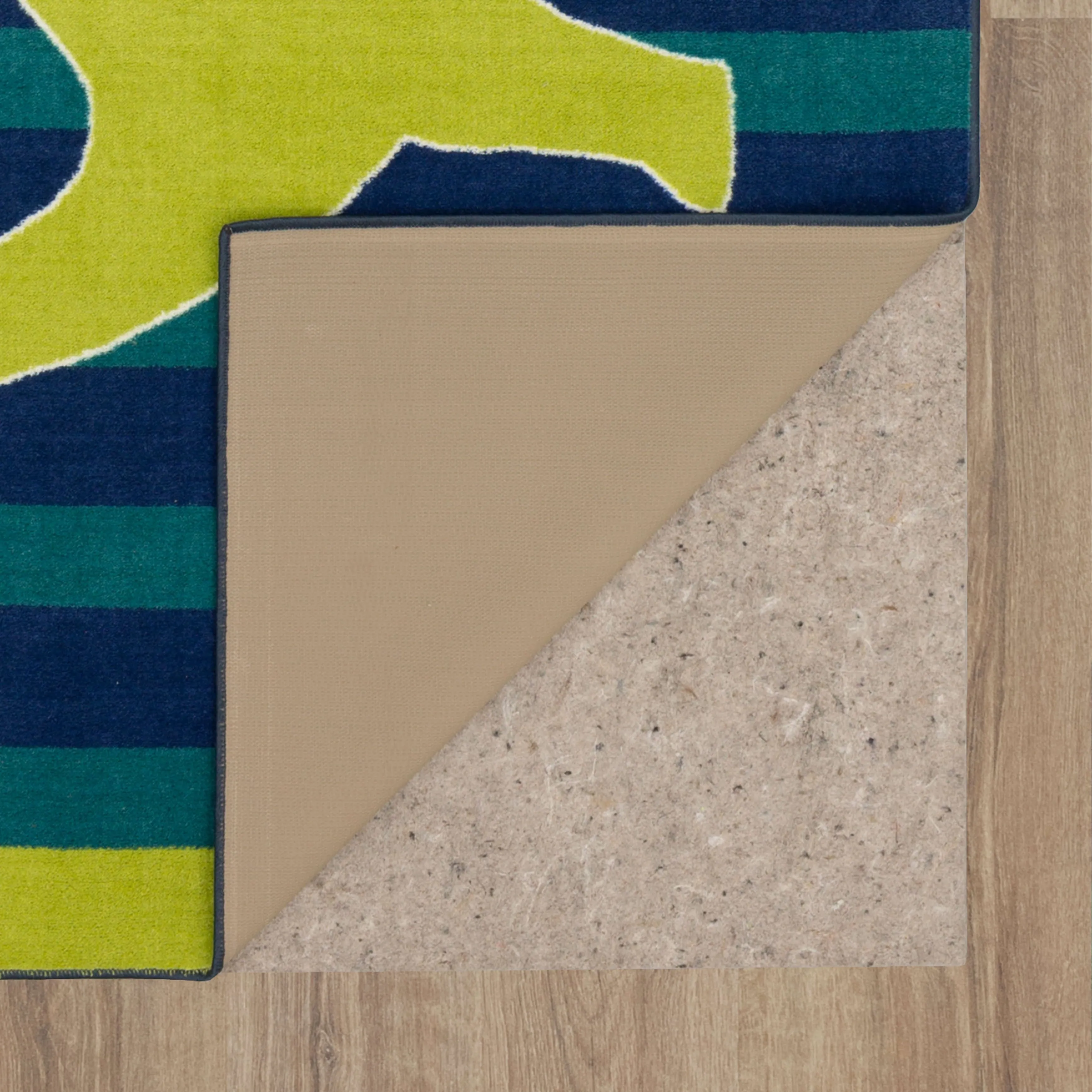 Mohawk Home Friendly Dinosaur Blue/Green Kids Area Rug