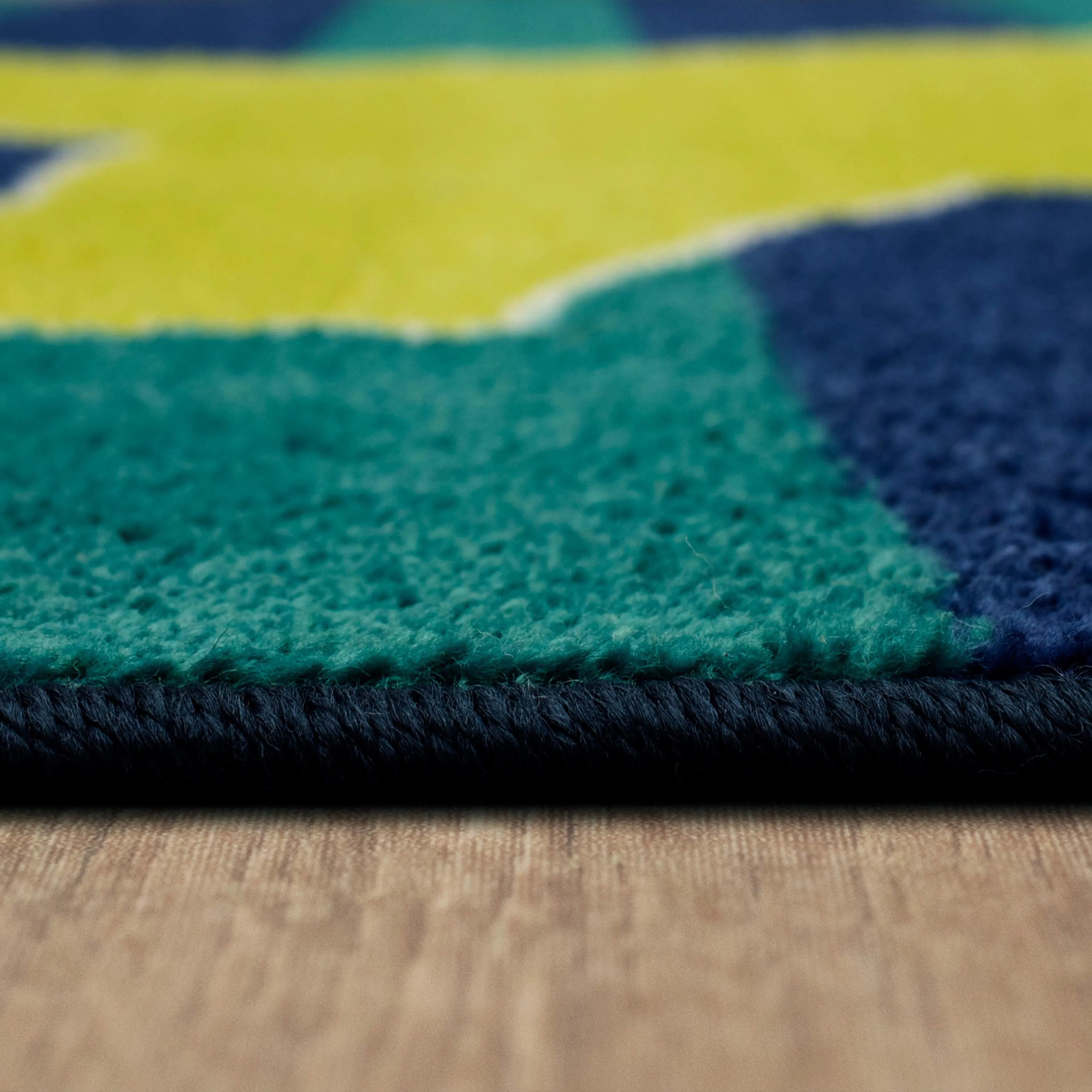 Mohawk Home Friendly Dinosaur Blue/Green Kids Area Rug