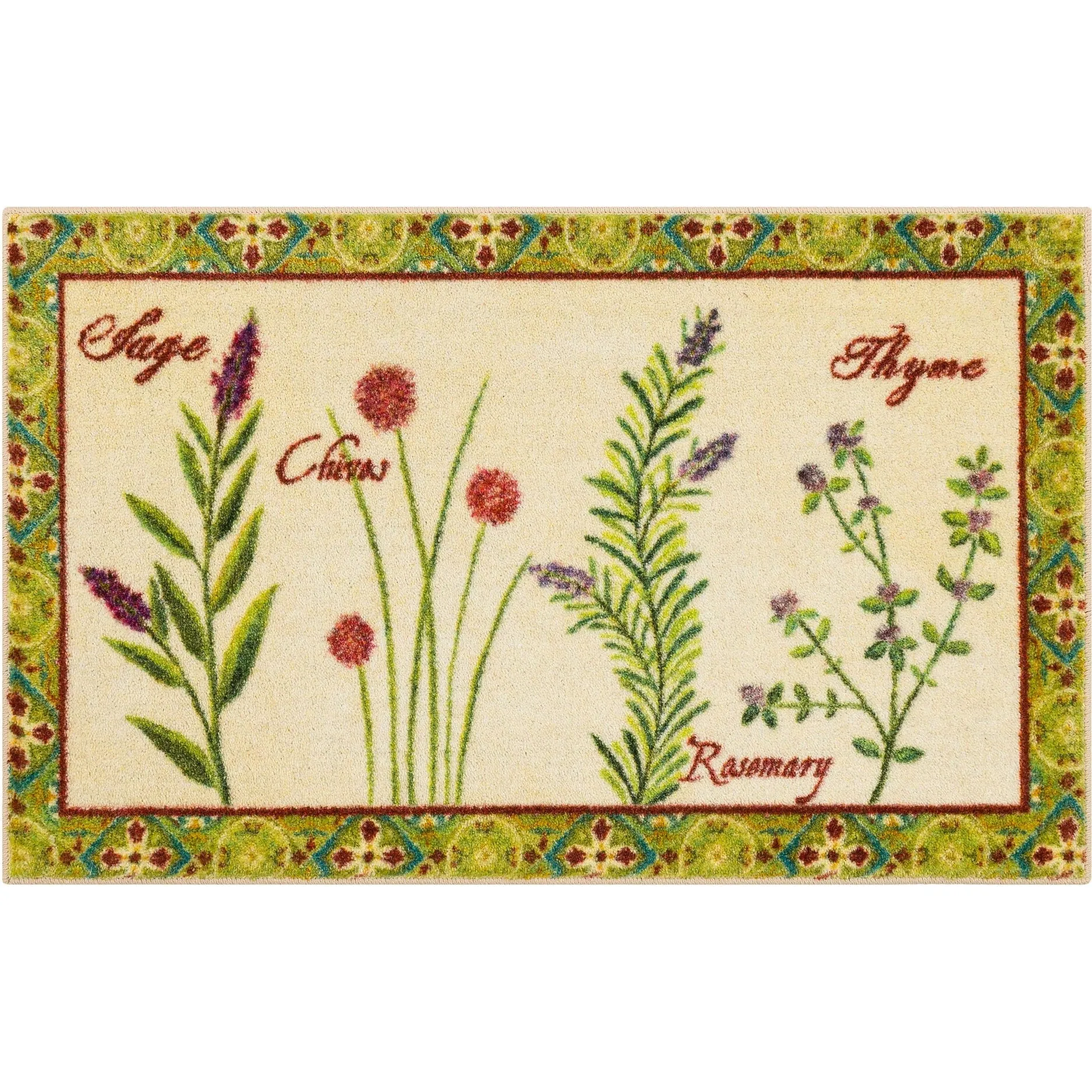 Mohawk Home Herb Garden Accent Kitchen Mat