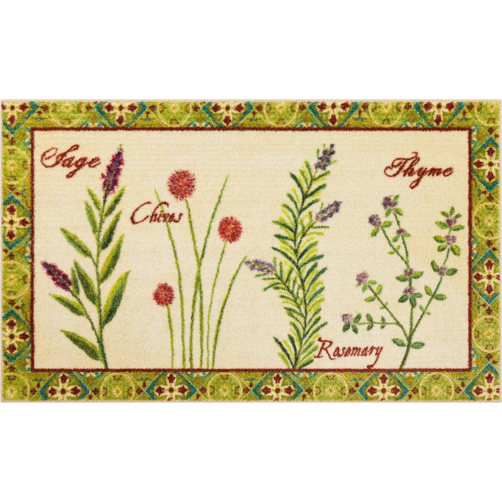 Mohawk Home Herb Garden Accent Kitchen Mat
