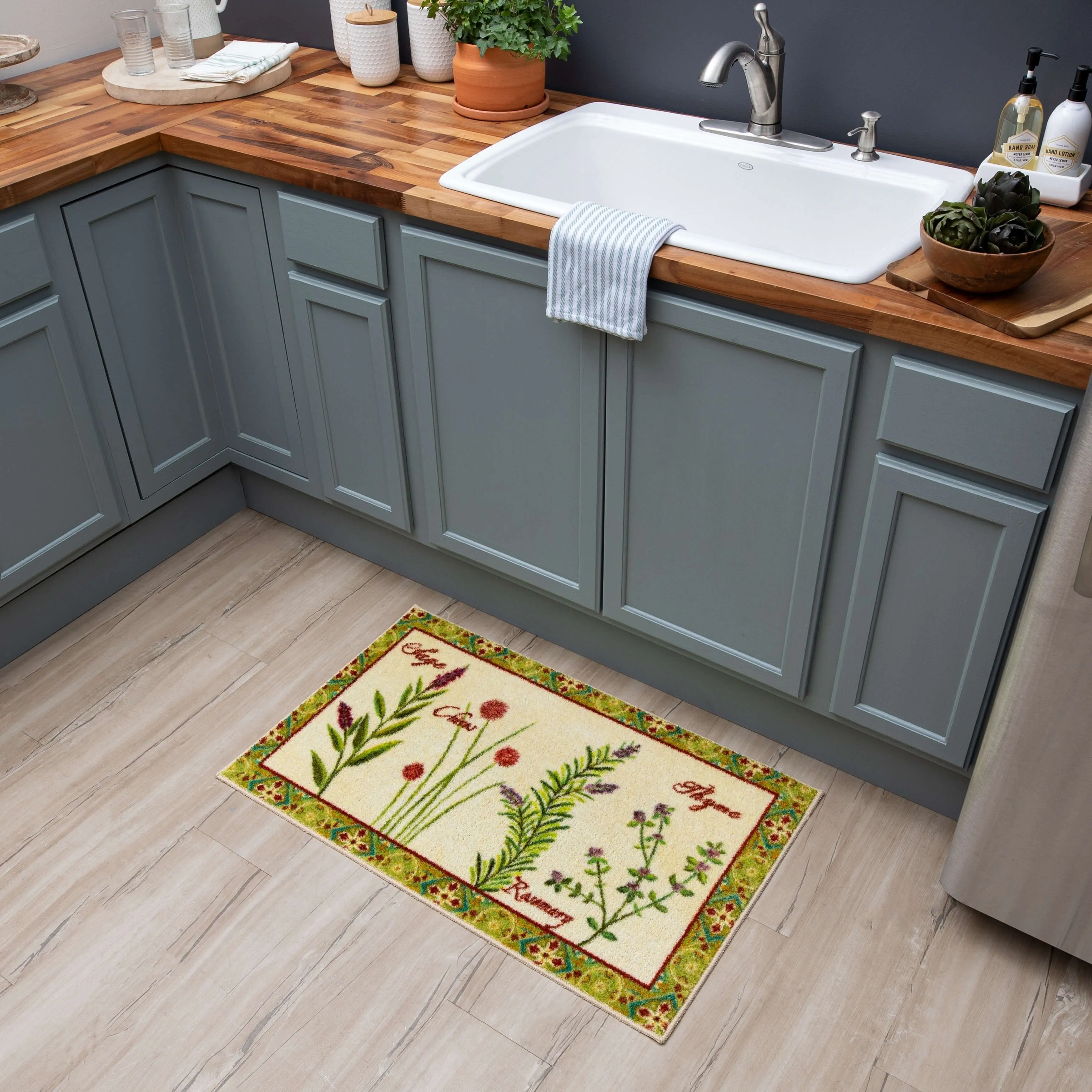 Mohawk Home Herb Garden Accent Kitchen Mat