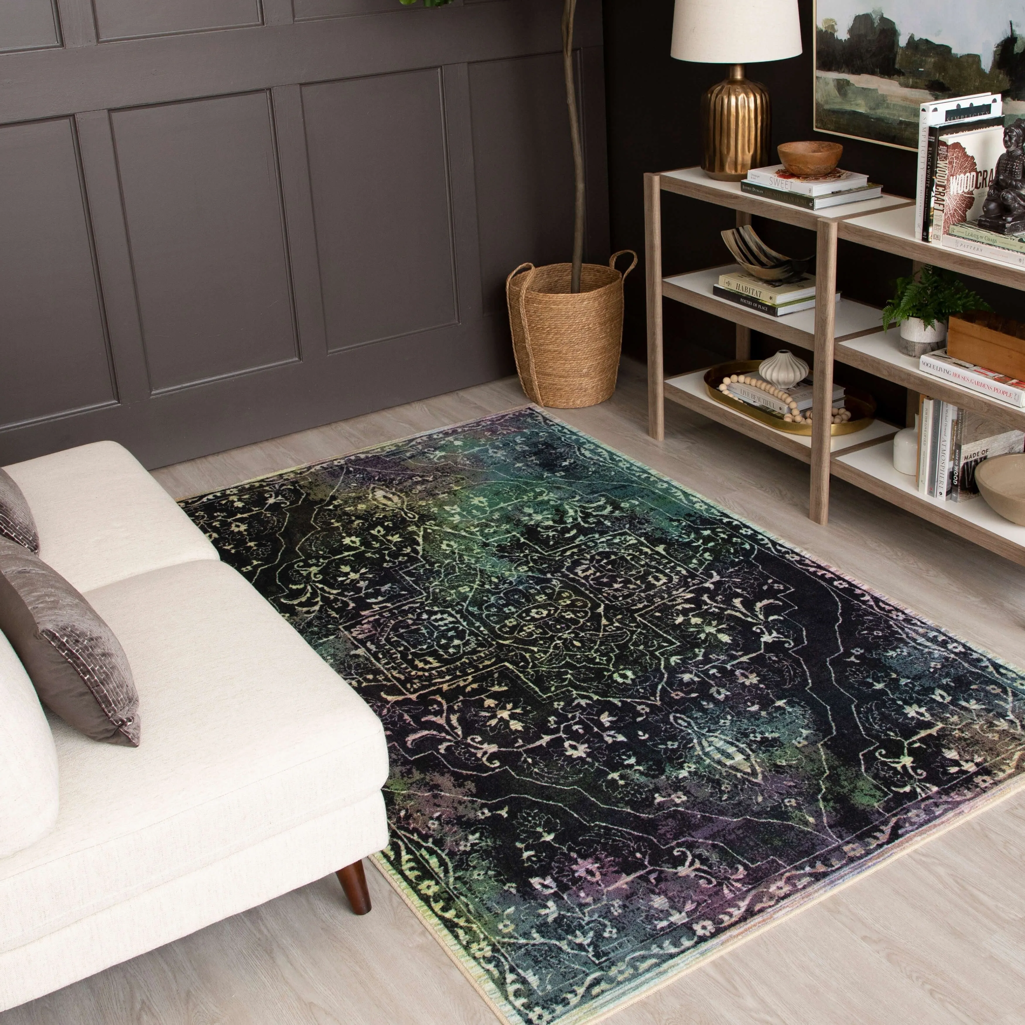 Mohawk Home Rowland Tribal Boho Abstract Medallion Area Rug