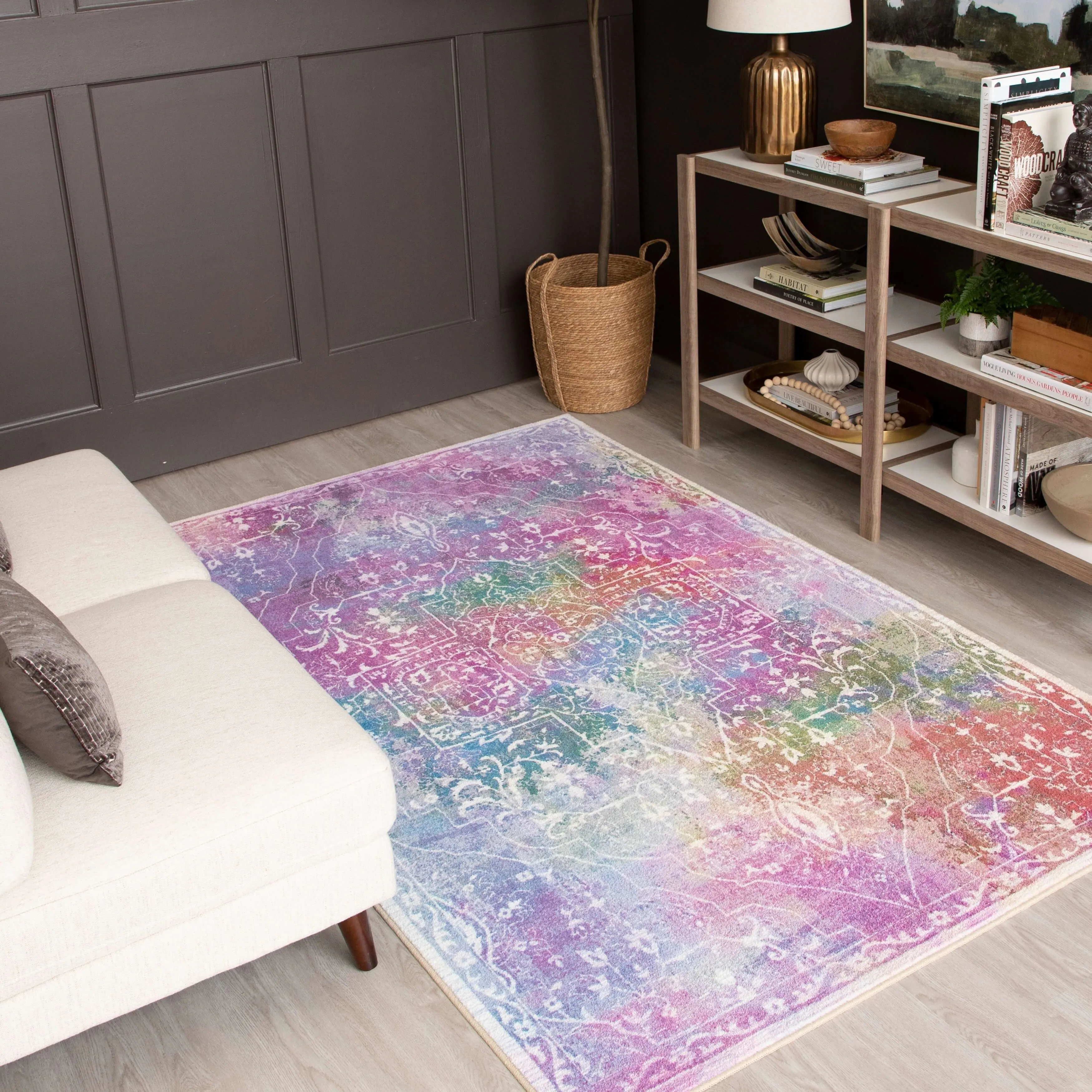 Mohawk Home Rowland Tribal Boho Abstract Medallion Area Rug