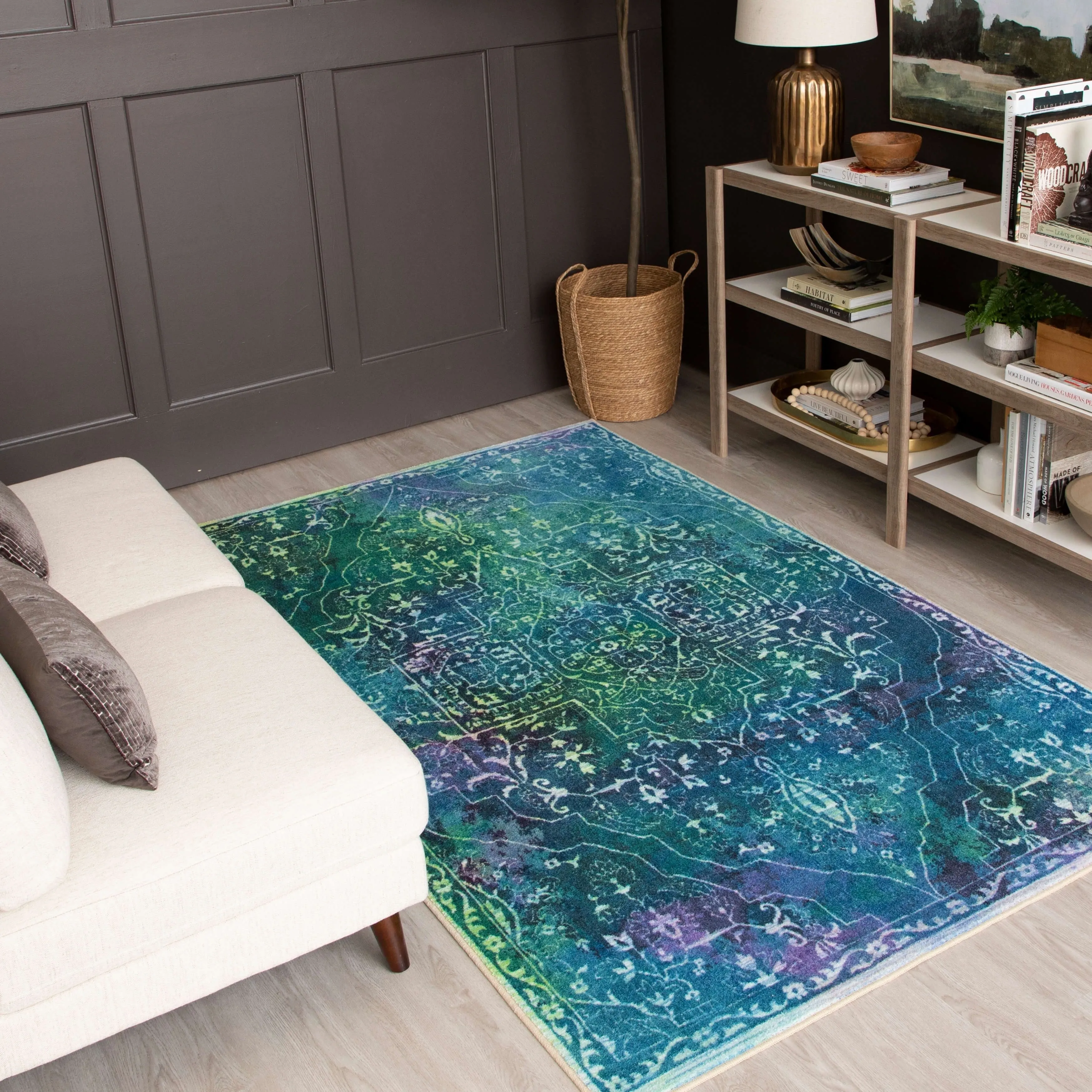 Mohawk Home Rowland Tribal Boho Abstract Medallion Area Rug