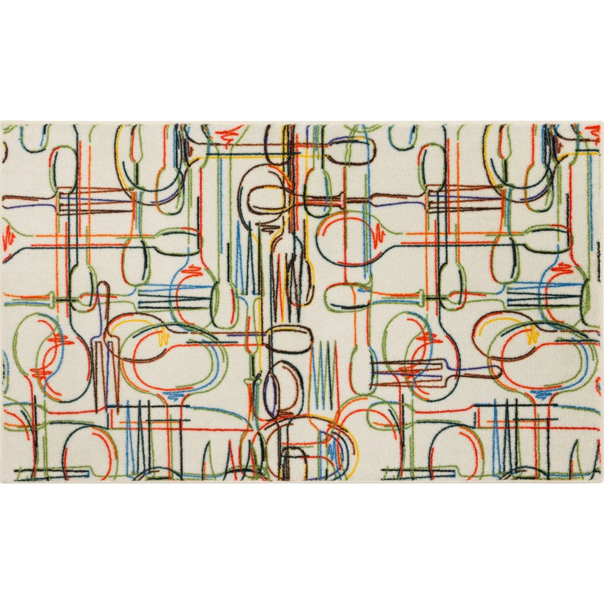 Mohawk Home Spoons and Things Kitchen Kitchen Mat