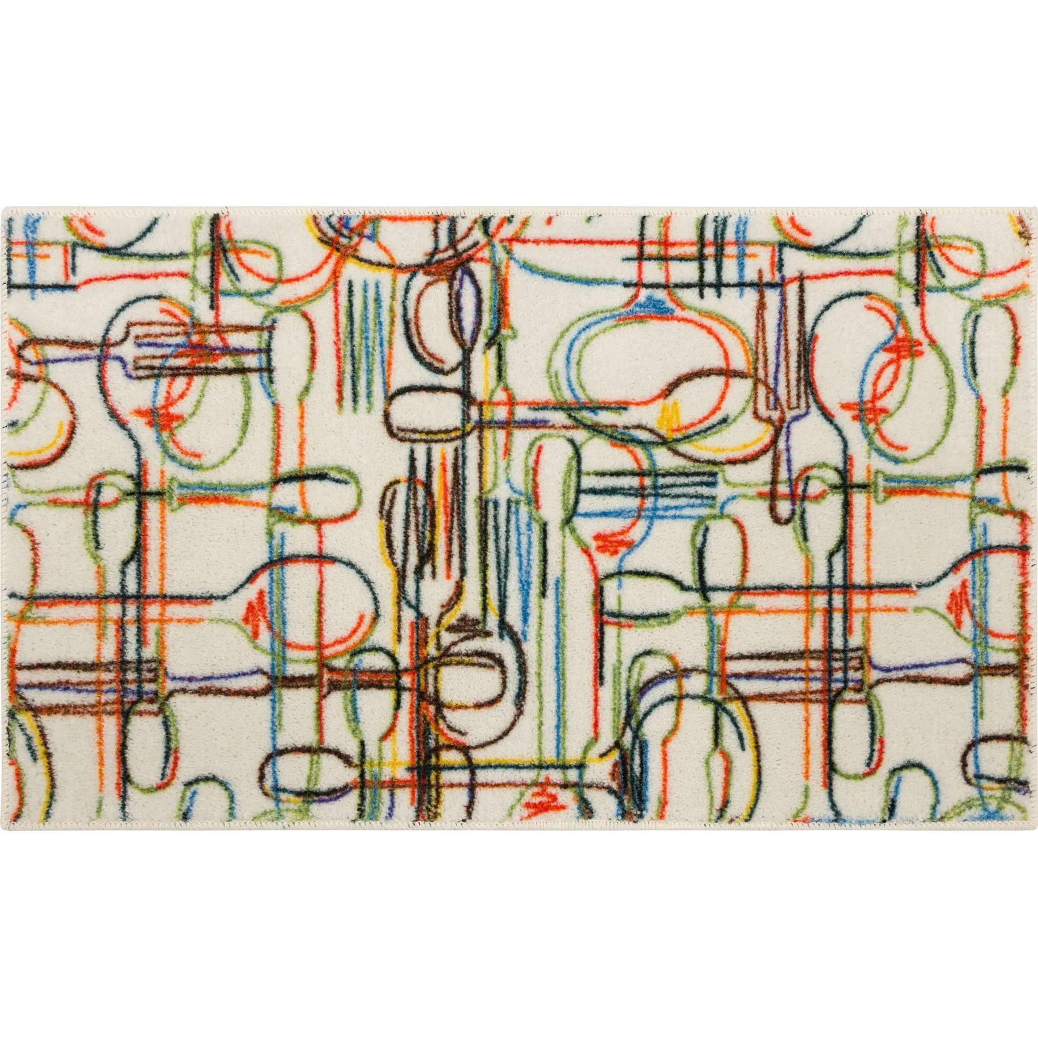 Mohawk Home Spoons and Things Kitchen Kitchen Mat