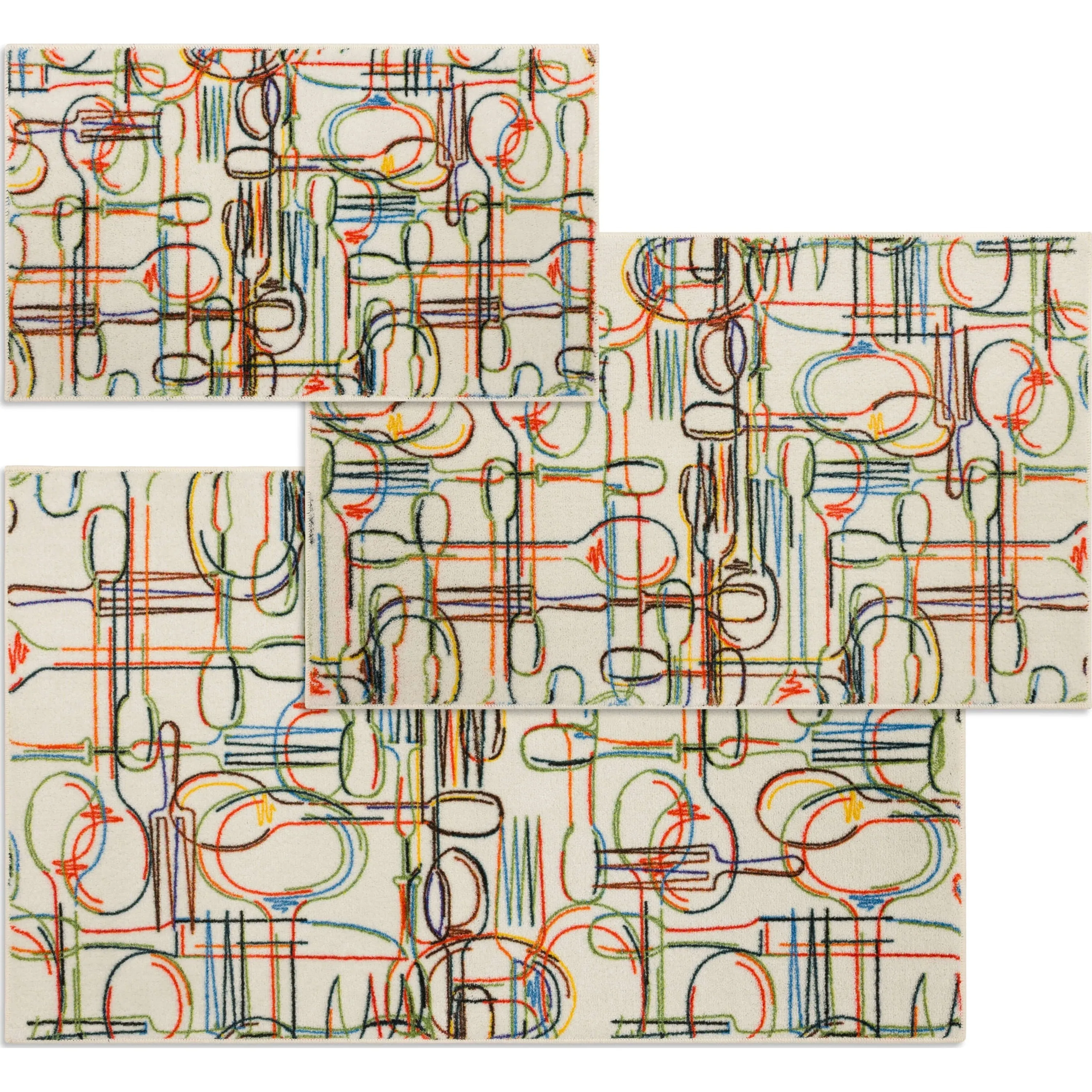 Mohawk Home Spoons and Things Kitchen Kitchen Mat