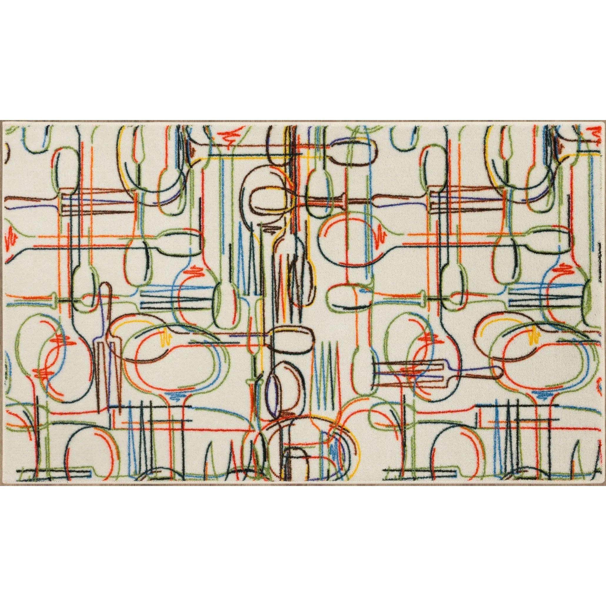 Mohawk Home Spoons and Things Kitchen Kitchen Mat