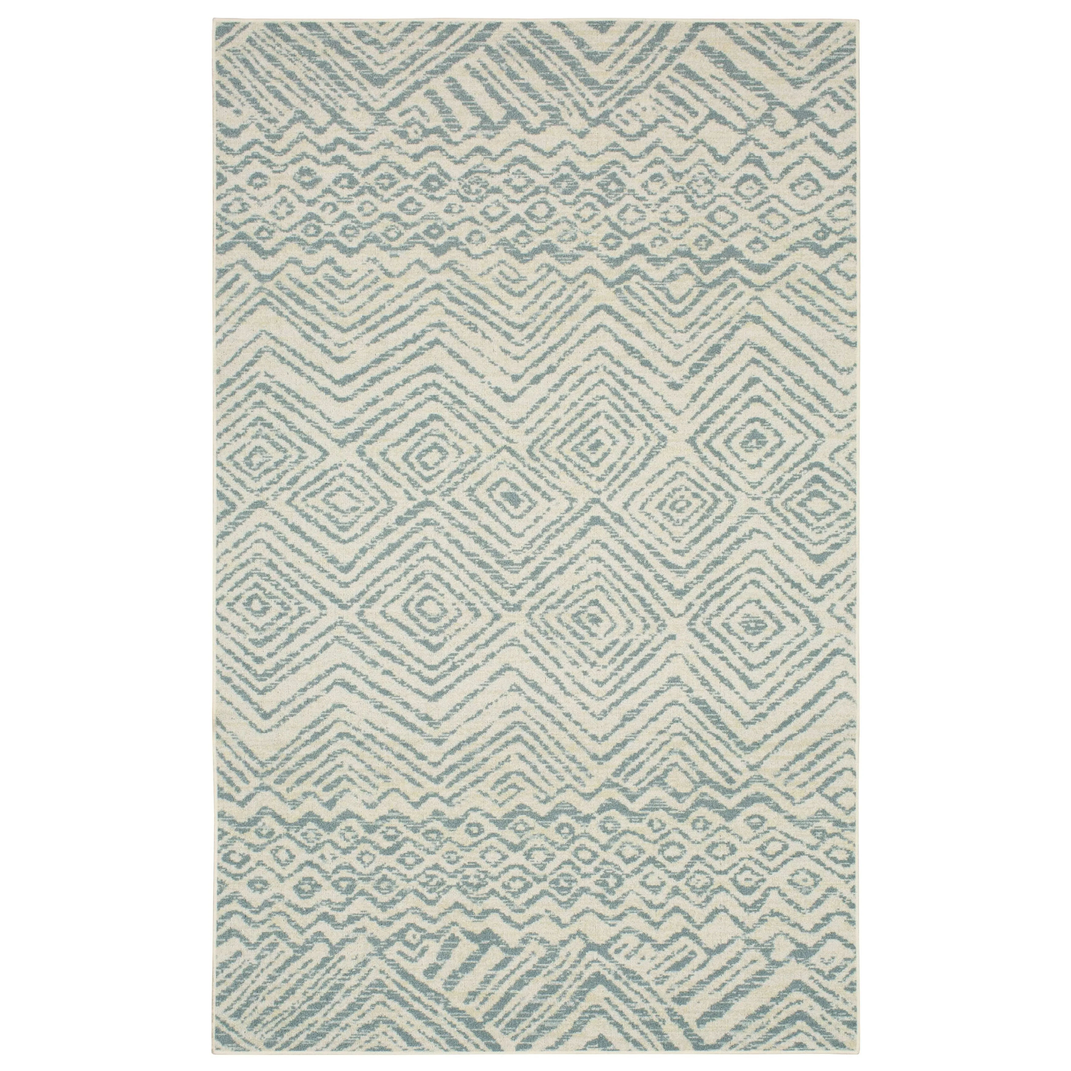 Mohawk Home Zig Zag Tribal Stripe Area Rug
