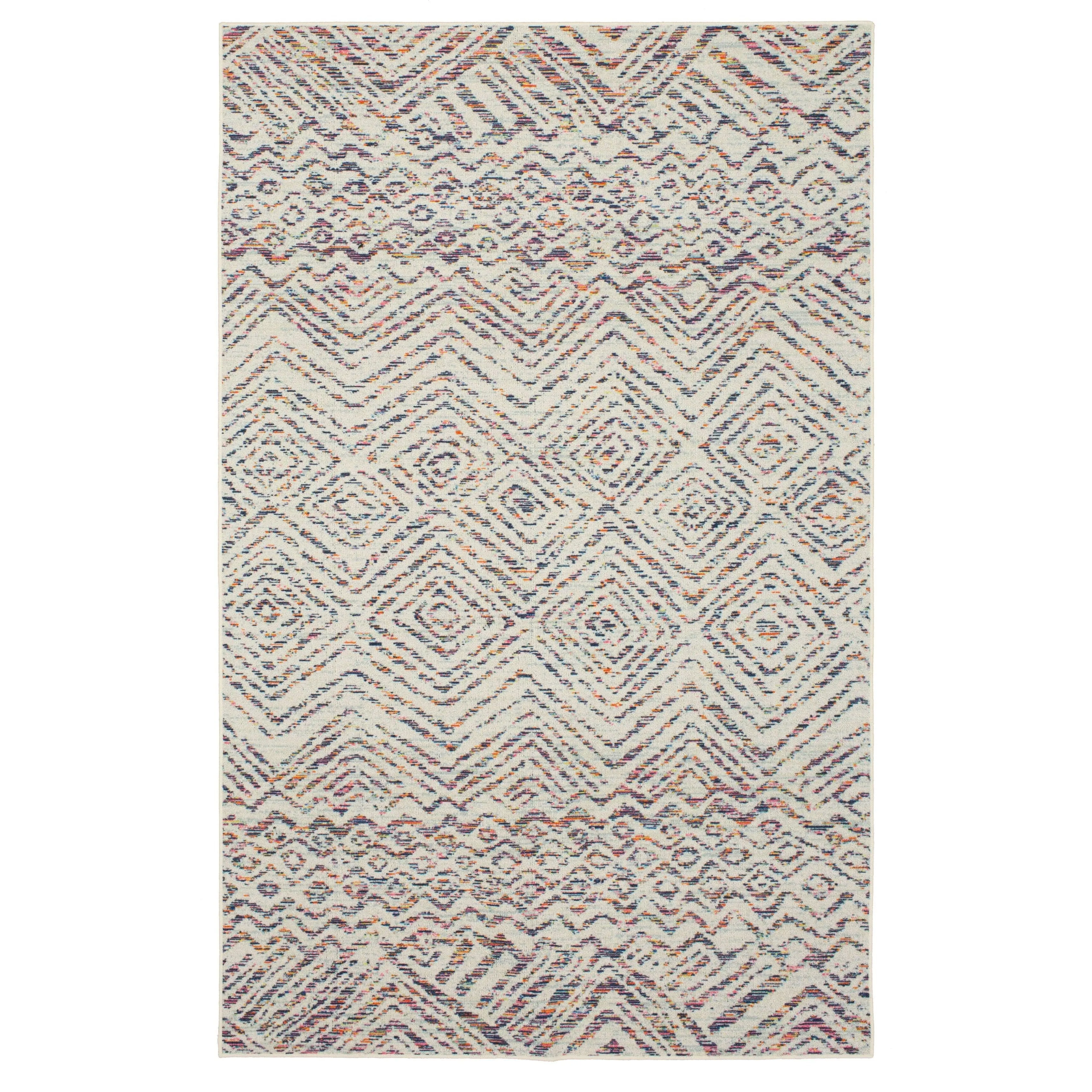 Mohawk Home Zig Zag Tribal Stripe Area Rug