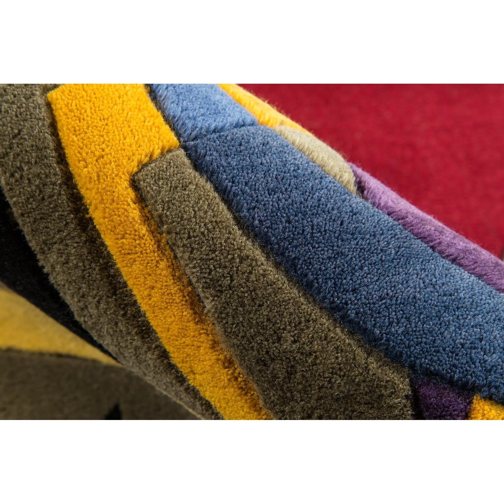 Momeni New Wave Hand Tufted New Zealand Wool Contemporary Abstract Area Rug